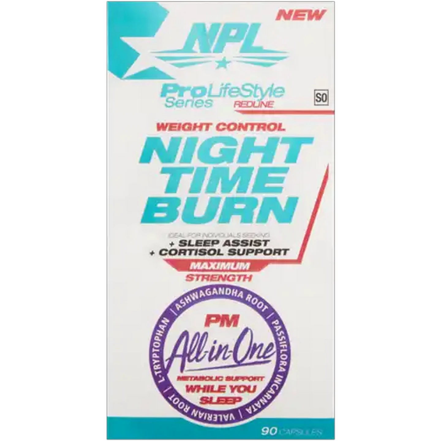 Image of NPL Night Time Burn Weight Control Capsules 90 Pack