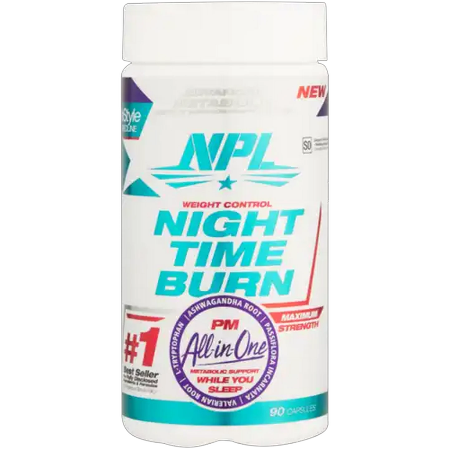 Image of NPL Night Time Burn Weight Control Capsules 90 Pack