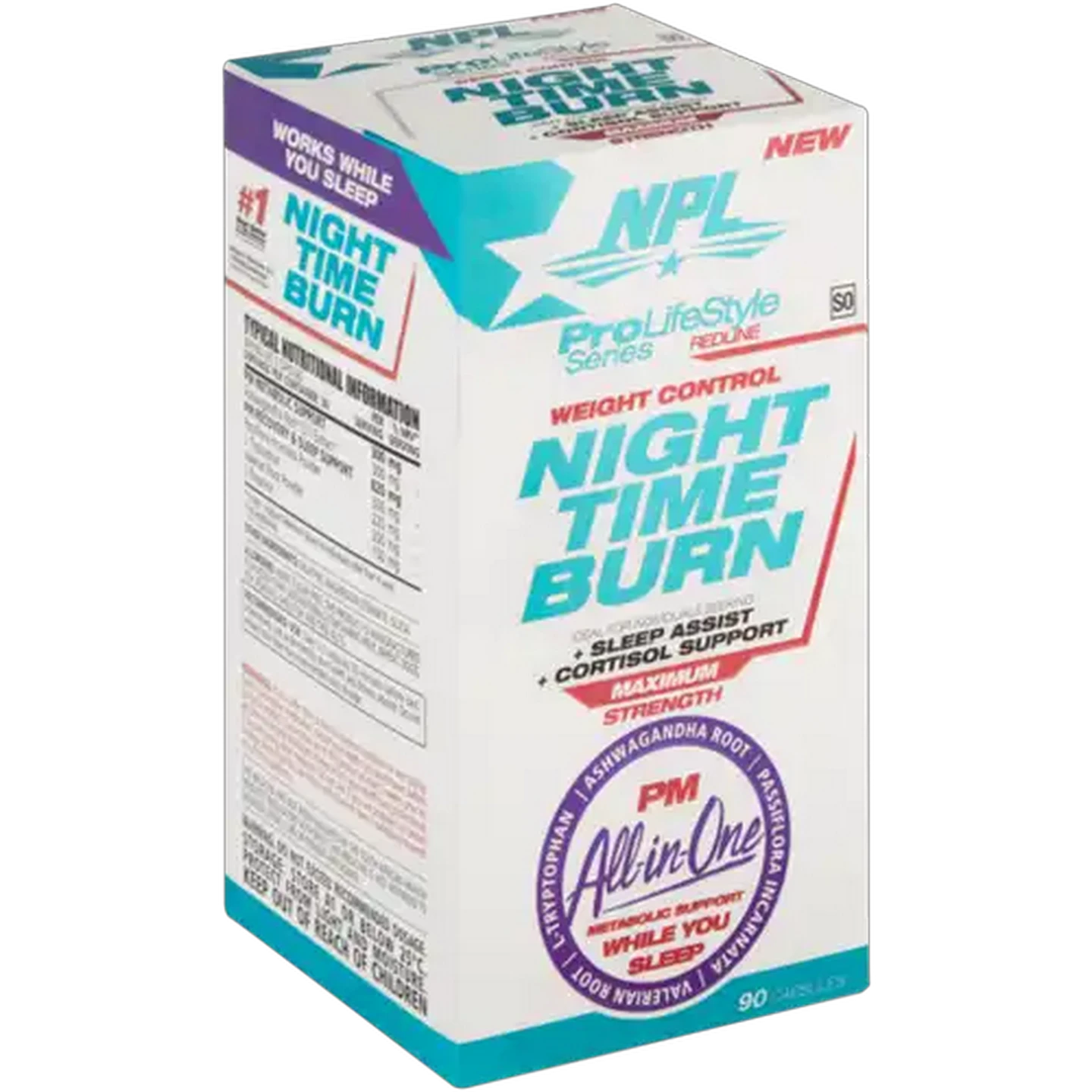 Image of NPL Night Time Burn Weight Control Capsules 90 Pack