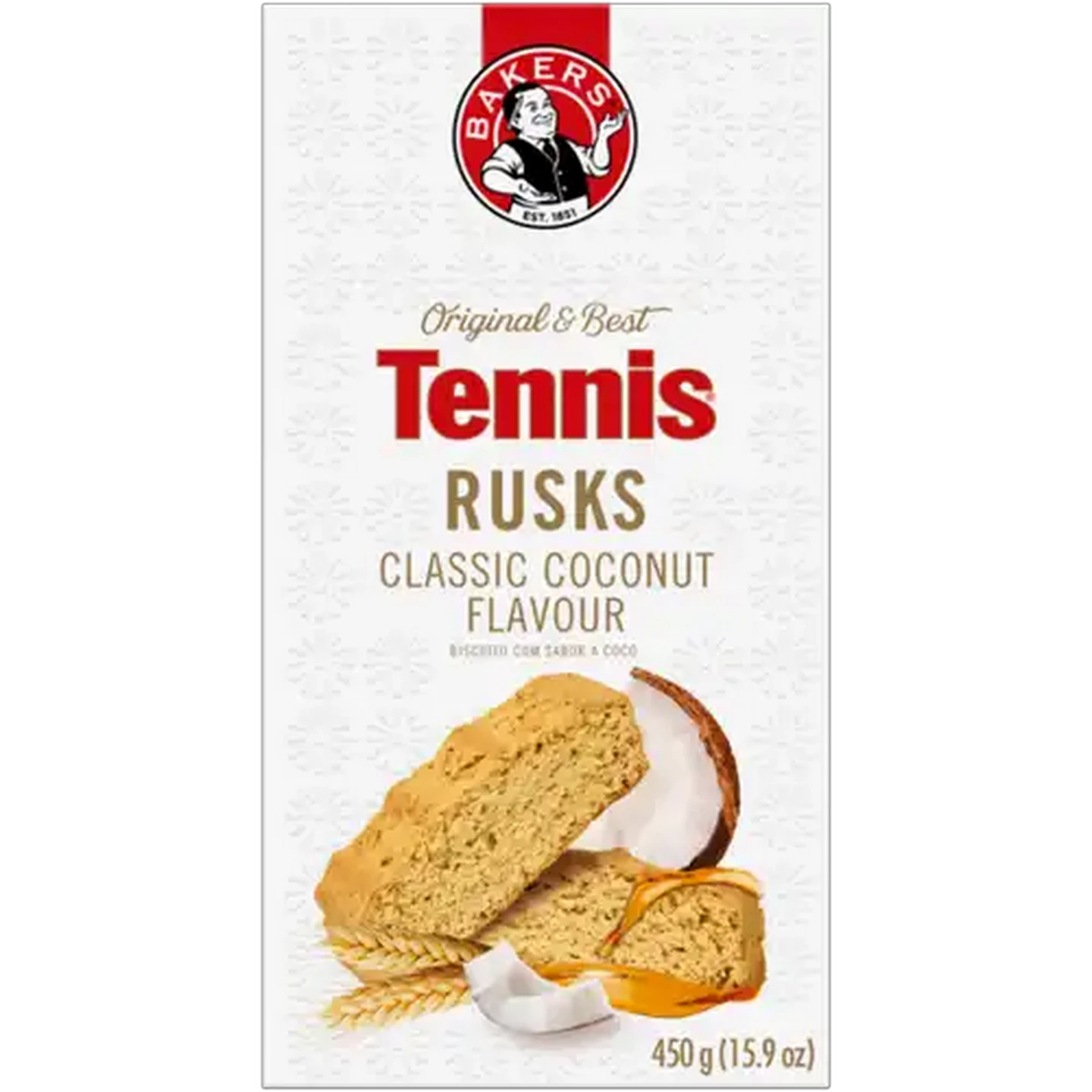 Image of Bakers Tennis Classic Coconut Rusks 450g