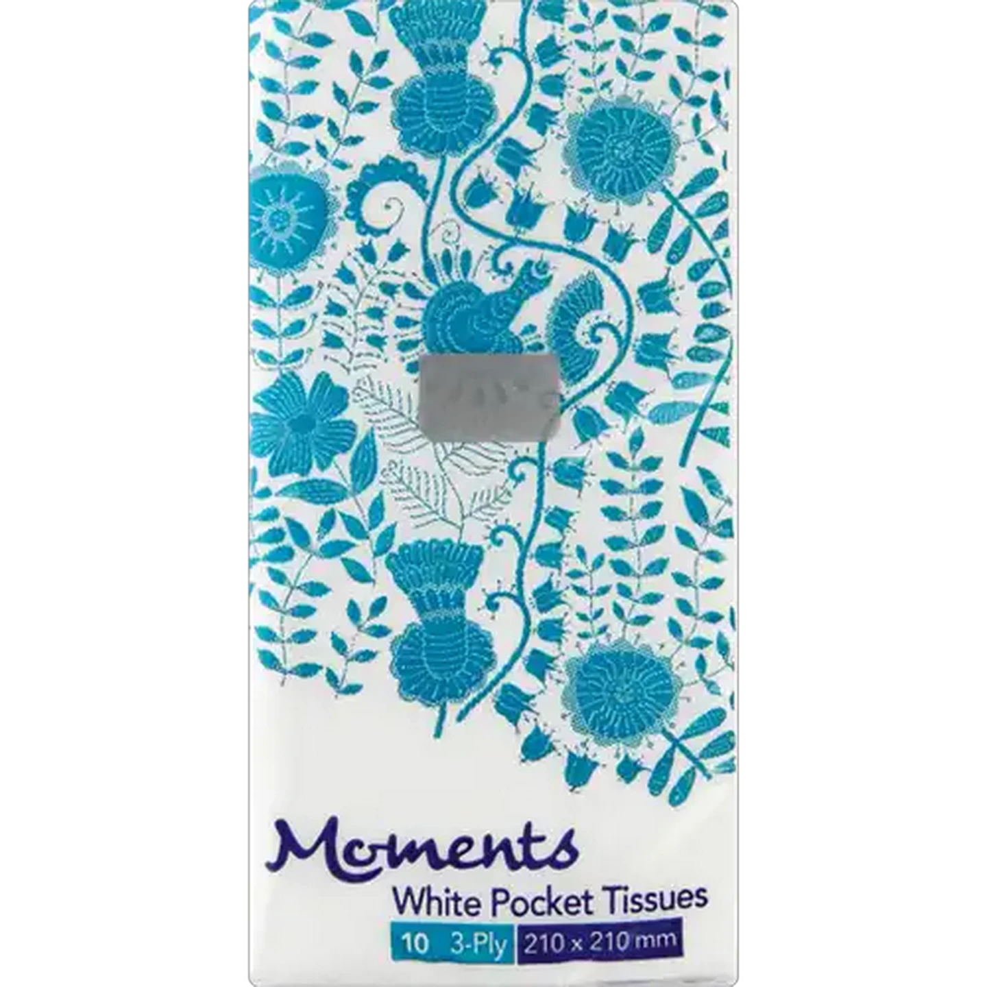 Image of Moments 3 Ply Facial Pocket Tissues Single 10 Pack