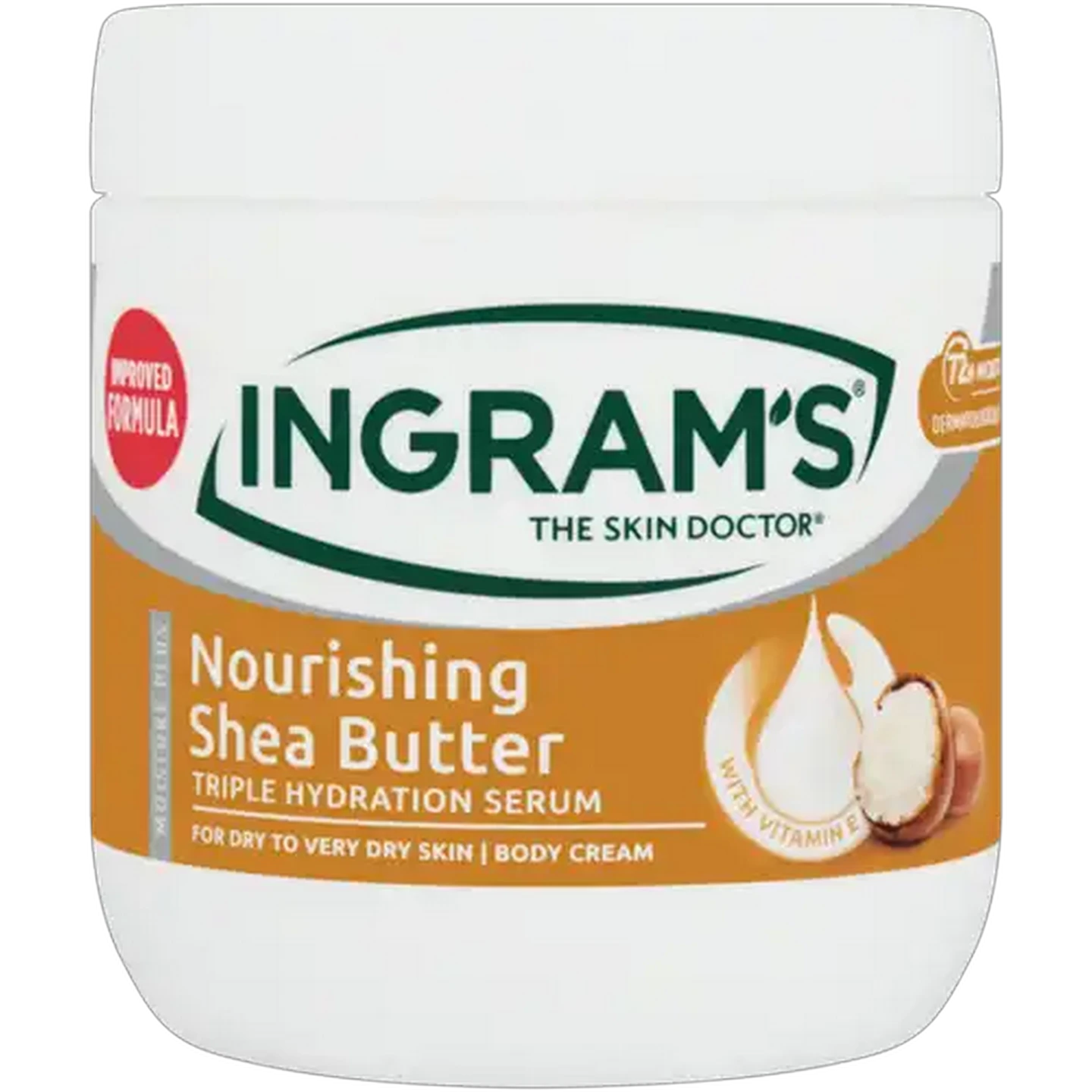 Image of Ingram's Moisture Plus Nourishing Shea Butter Body Cream 400ml