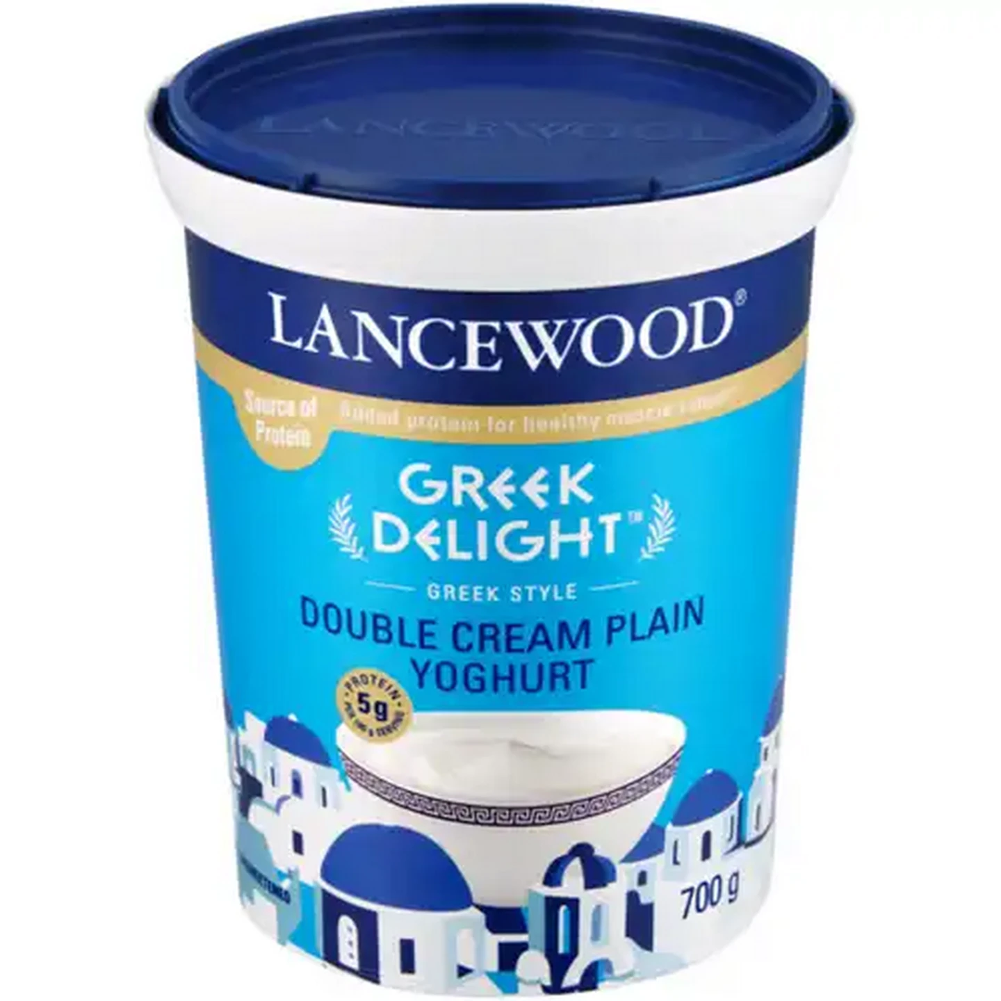 Image of LANCEWOOD Greek Delight Double Cream Plain Yoghurt 700g