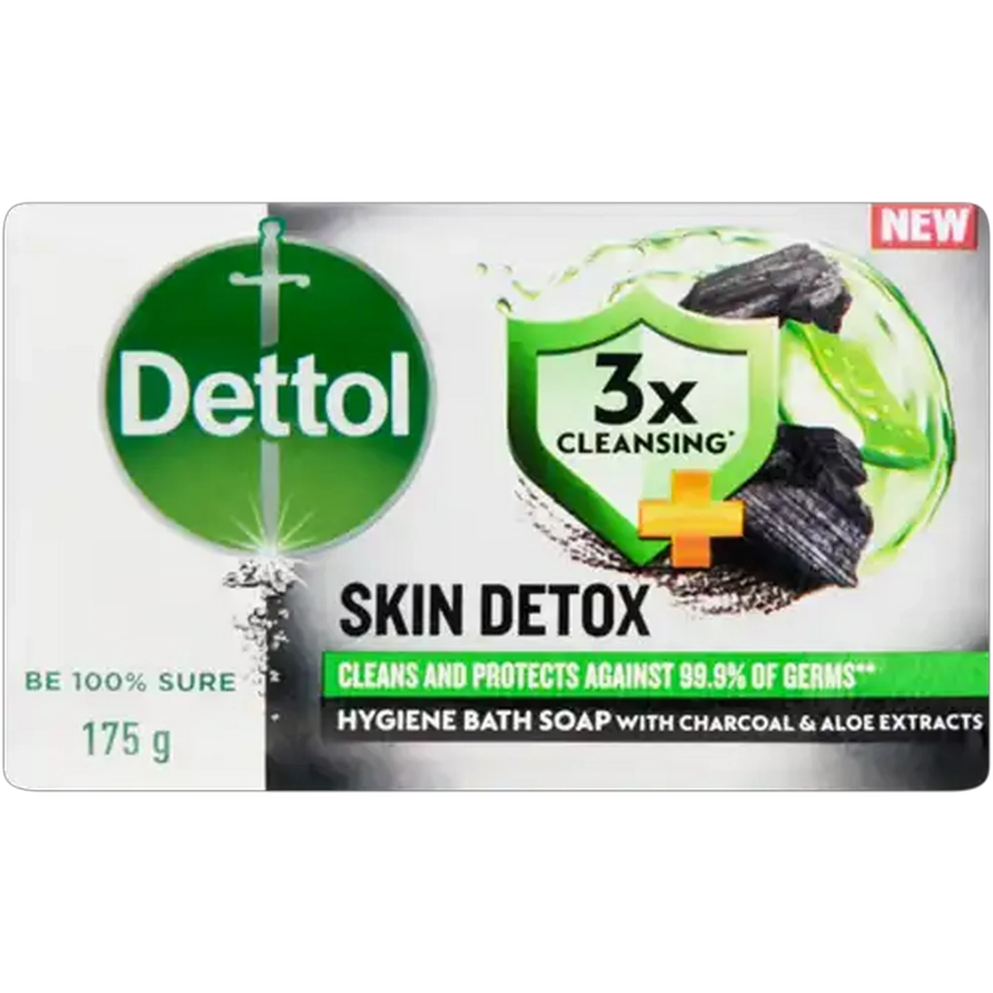 Image of Dettol Skin Detox Hygiene Bar Soap 175g