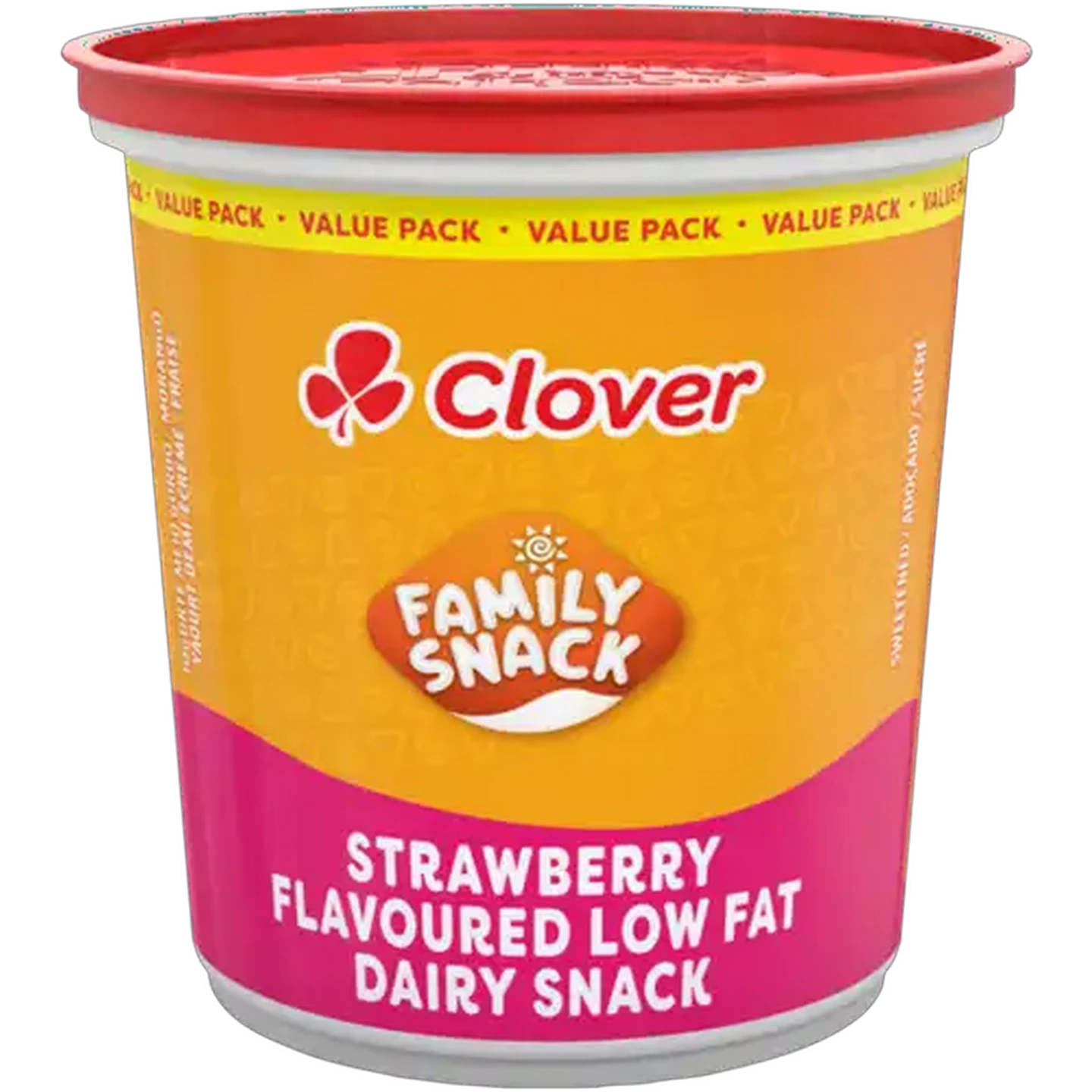 Image of Clover Family Snack Strawberry Flavoured Low Fat Dairy Snack 900g