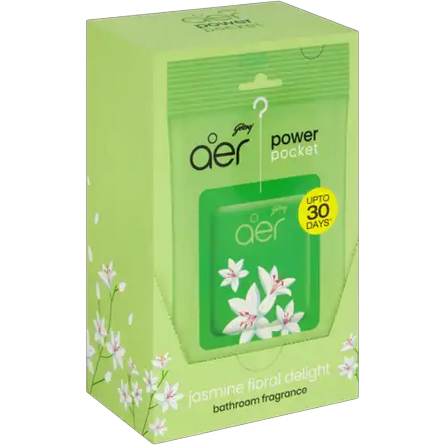 Image of Godrej Aer Jasmine Floral Delight Power Pocket Home Fragrance 6 x 10g