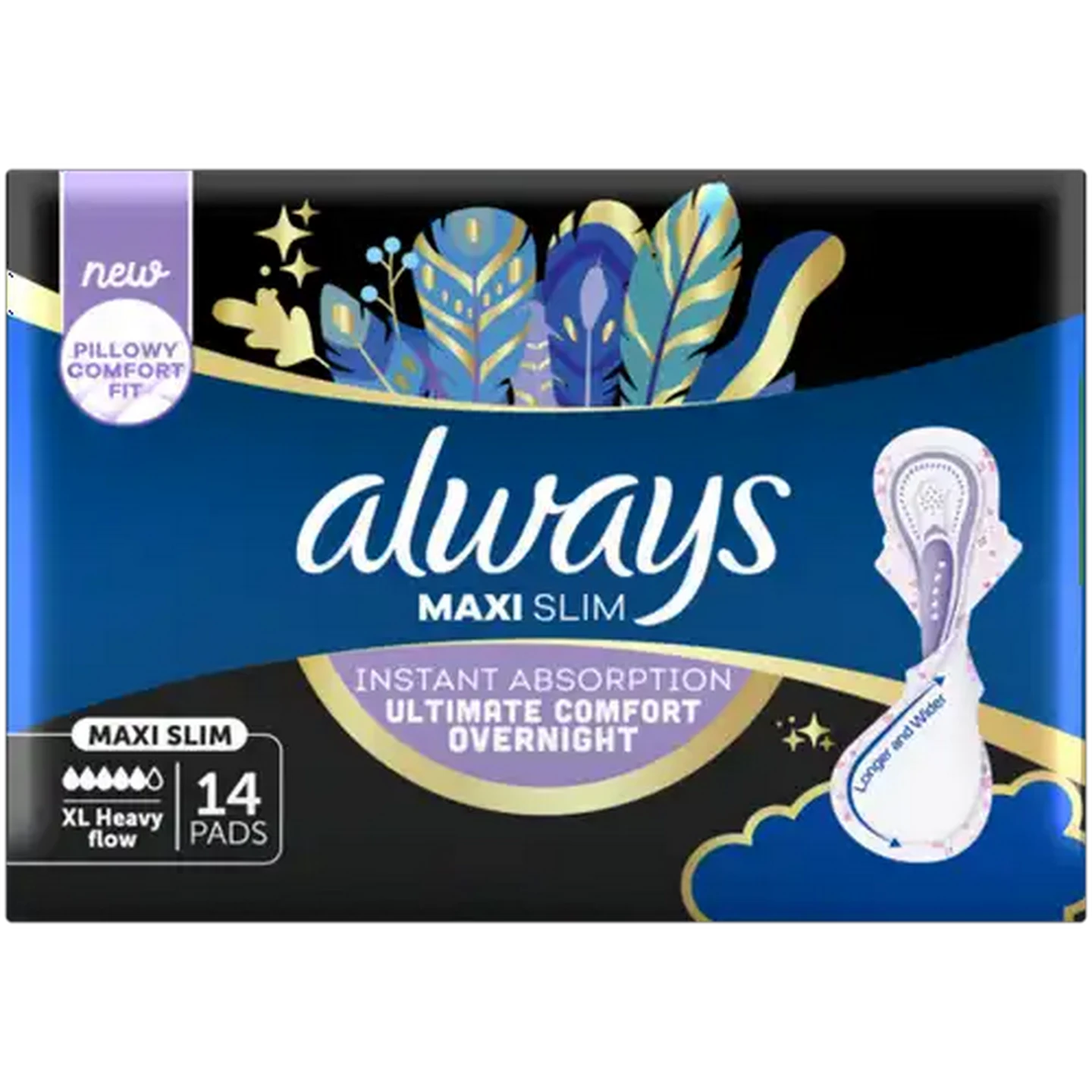 Image of Always XL Heavy Flow Maxi Slim Sanitary Pads 14 Pack