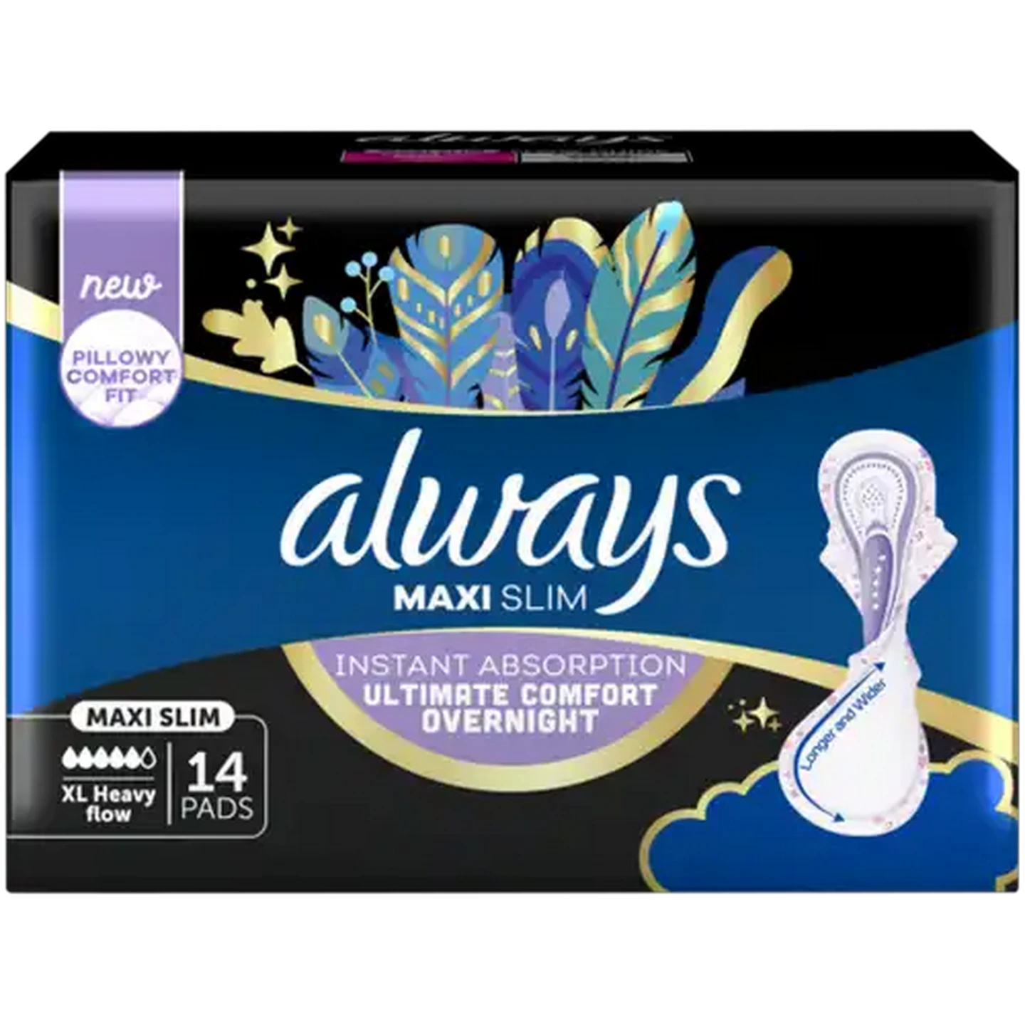 Image of Always XL Heavy Flow Maxi Slim Sanitary Pads 14 Pack