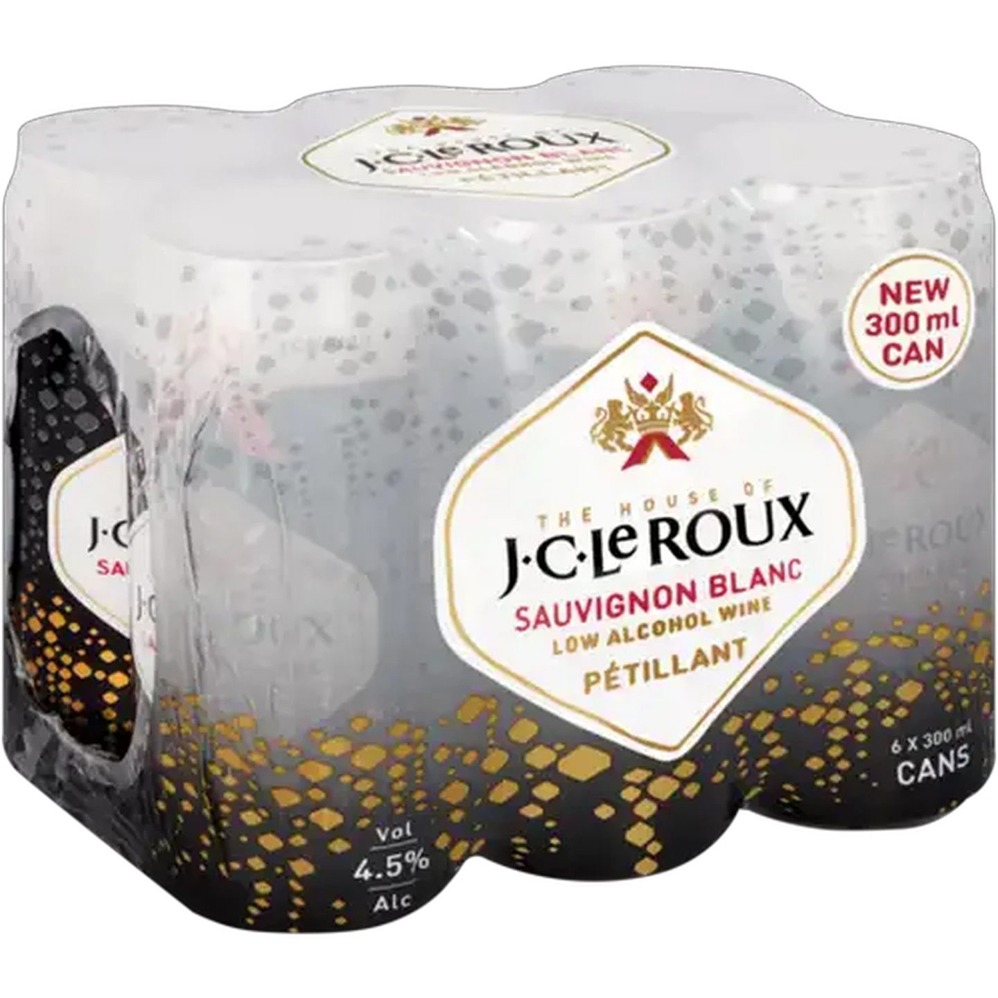 Image of J.C. Le Roux Sauvignon Blanc Sparkling Wine Cans 6 x 300ml