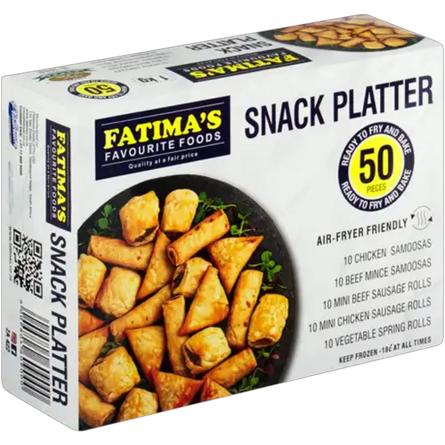 Image of Fatima's Favourite Foods Frozen Snack Platter 50 Piece