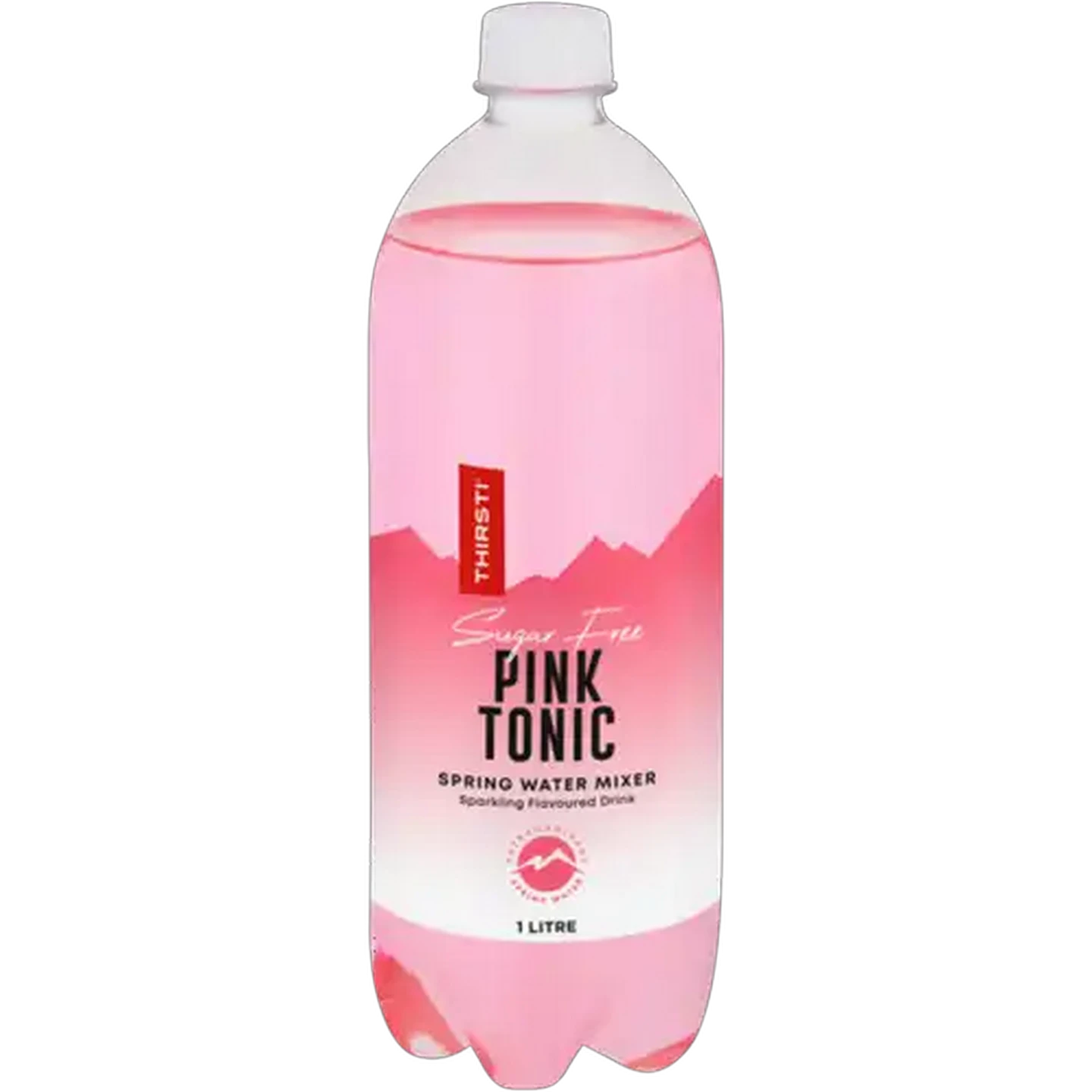 Image of Thirsti Pink Tonic Flavoured Sugar-Free Sparkling Spring Water Mixer 1L