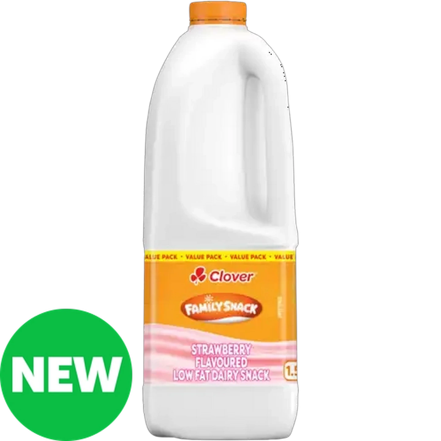 Image of Clover Family Snack Strawberry Flavoured Low Fat Dairy Snack 1.5kg