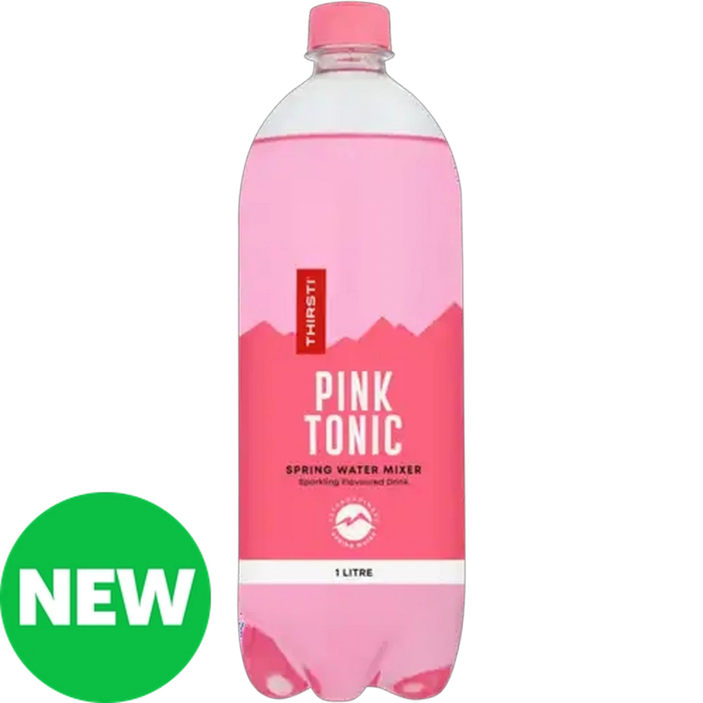 Image of Thirsti Pink Tonic Flavoured Sparkling Spring Water Mixer 1L