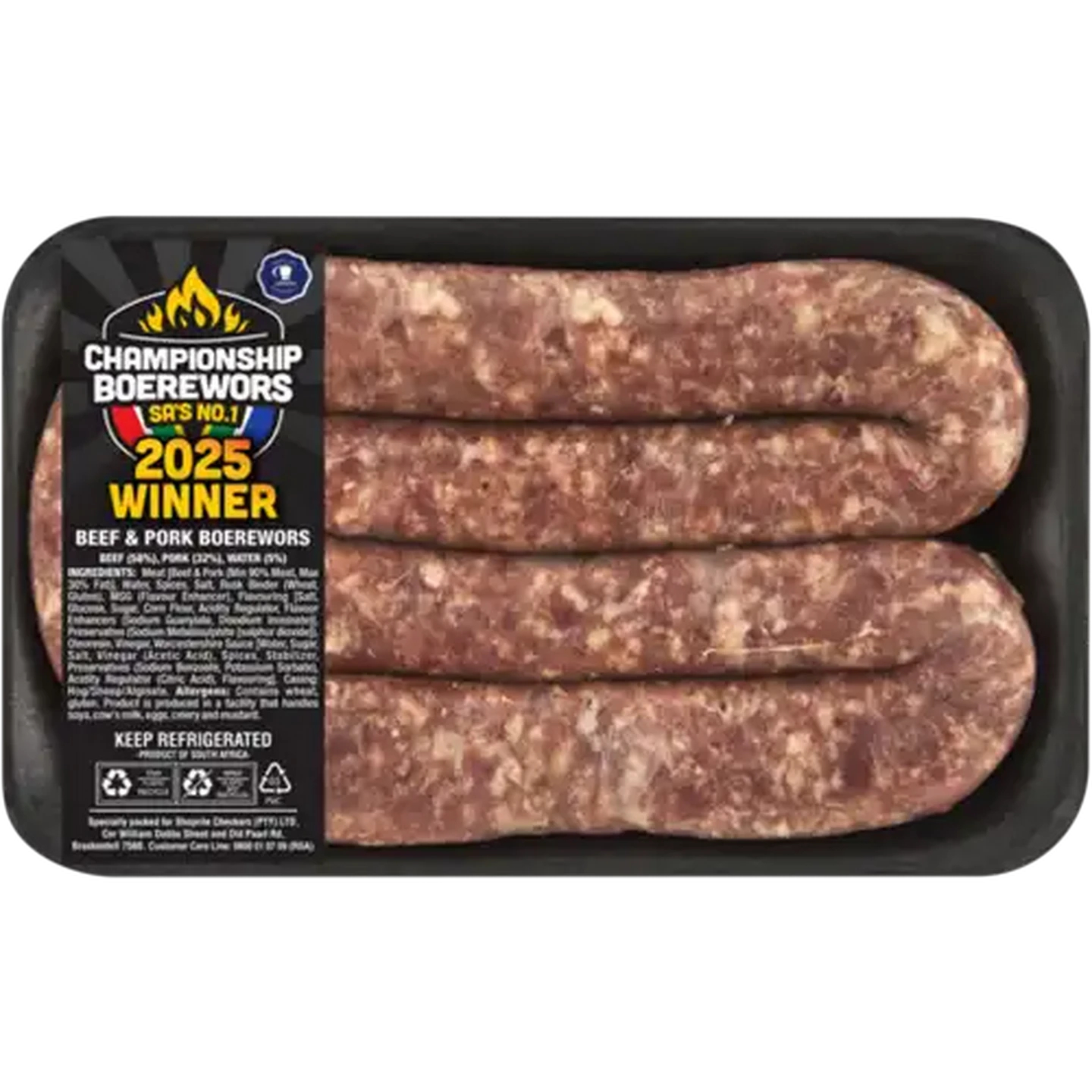 Image of Championship Boerewors 2025 Beef & Pork Boerewors Per KG