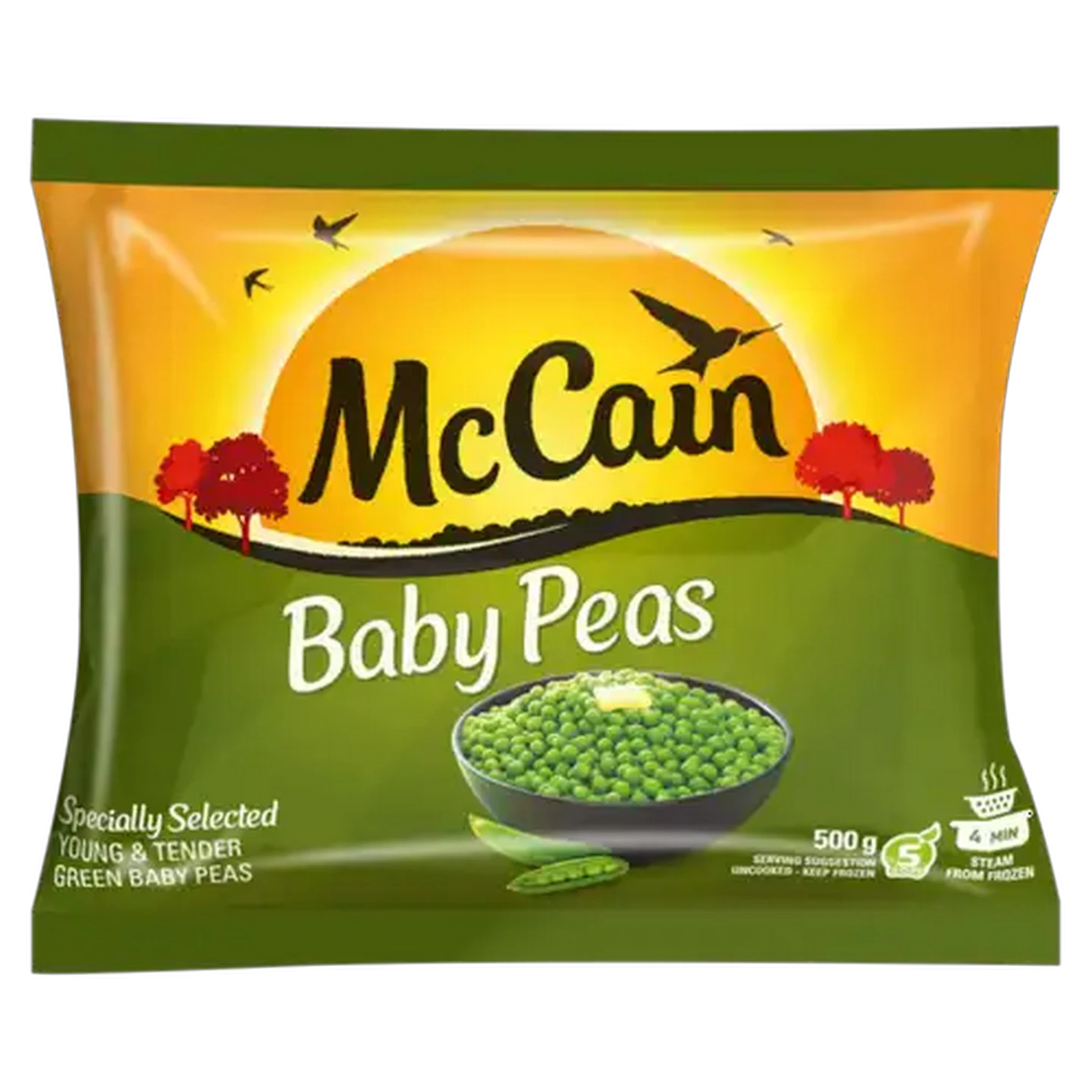 Image of McCain Frozen Young & Tender Green Baby Peas 500g
