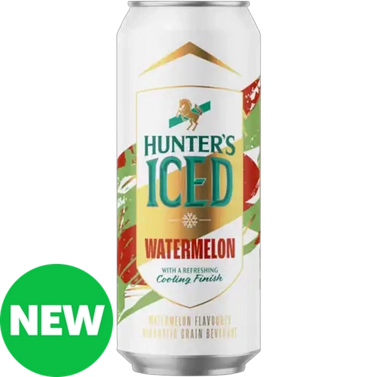 Image of Hunter's Iced Watermelon Flavoured Alcoholic Grain Beverage Can 500ml