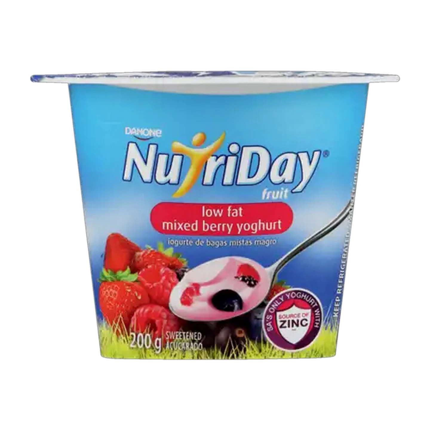 Image of Danone NutriDay Mixed Berry Flavoured Low Fat Yoghurt 200g