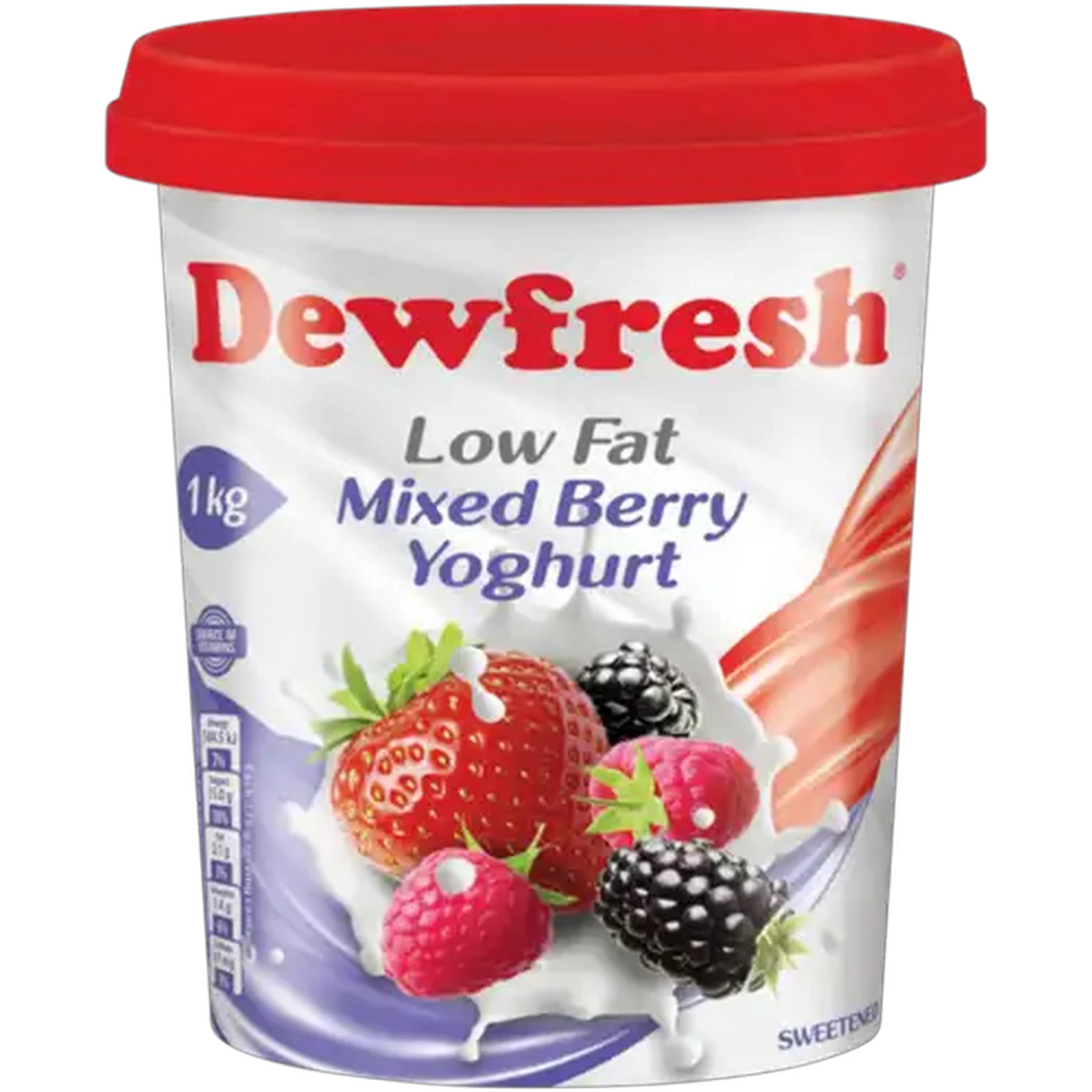 Image of Dewfresh Mixed Berry Low Fat Yoghurt 1kg