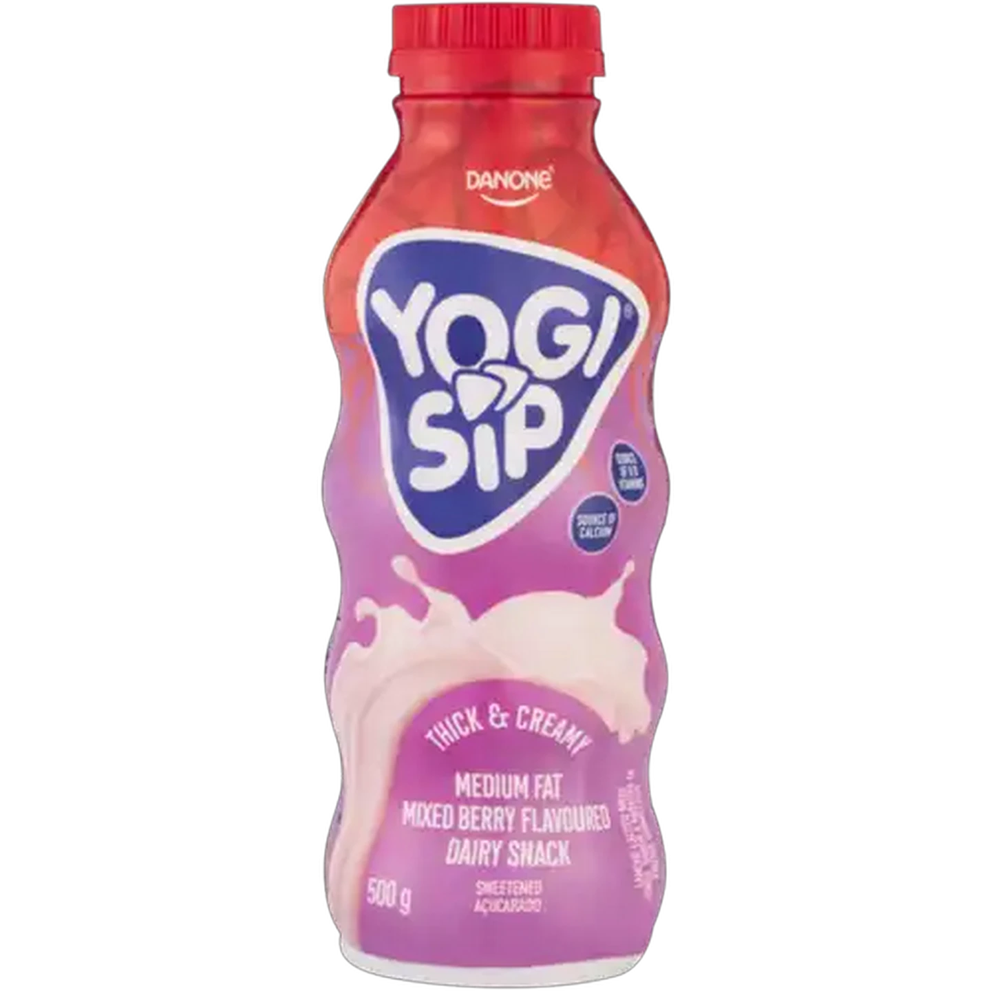 Image of Danone Yogi Sip Fusion Mixed Berry Flavoured Dairy Snack 500g