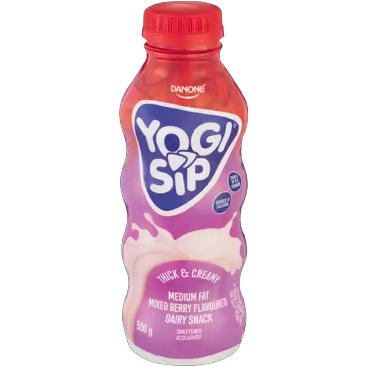 Image of Danone Yogi Sip Fusion Mixed Berry Flavoured Dairy Snack 500g
