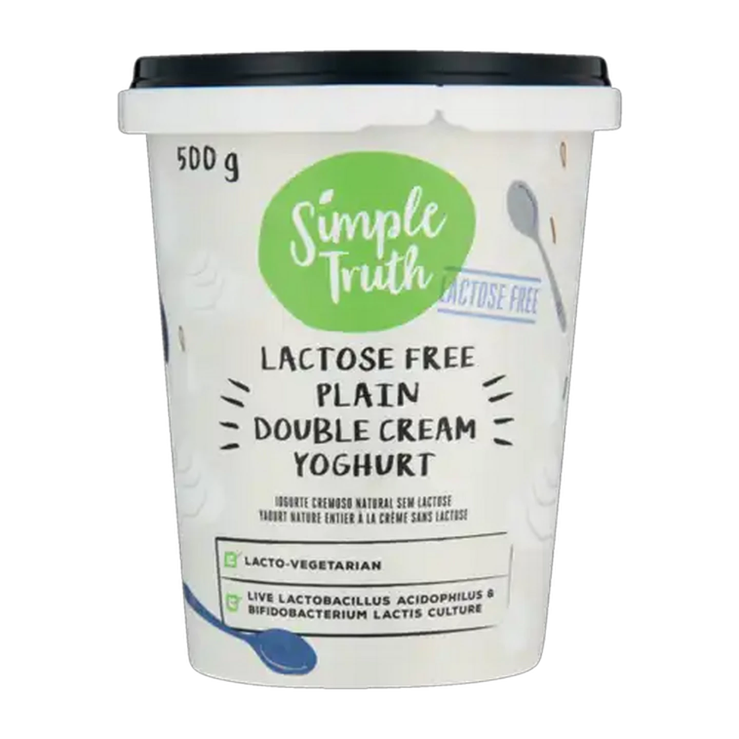 Image of Simple Truth Lactose Free Plain Double Cream Yoghurt 500g