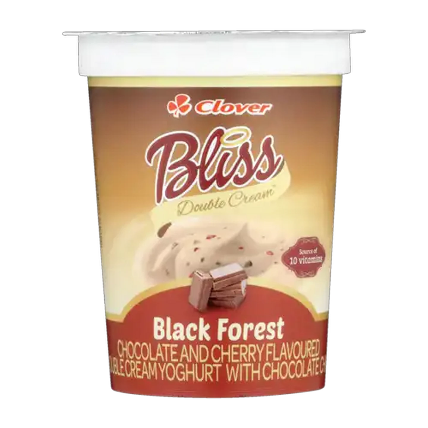 Image of Clover Bliss Black Forest Flavoured Double Cream Yoghurt 175g