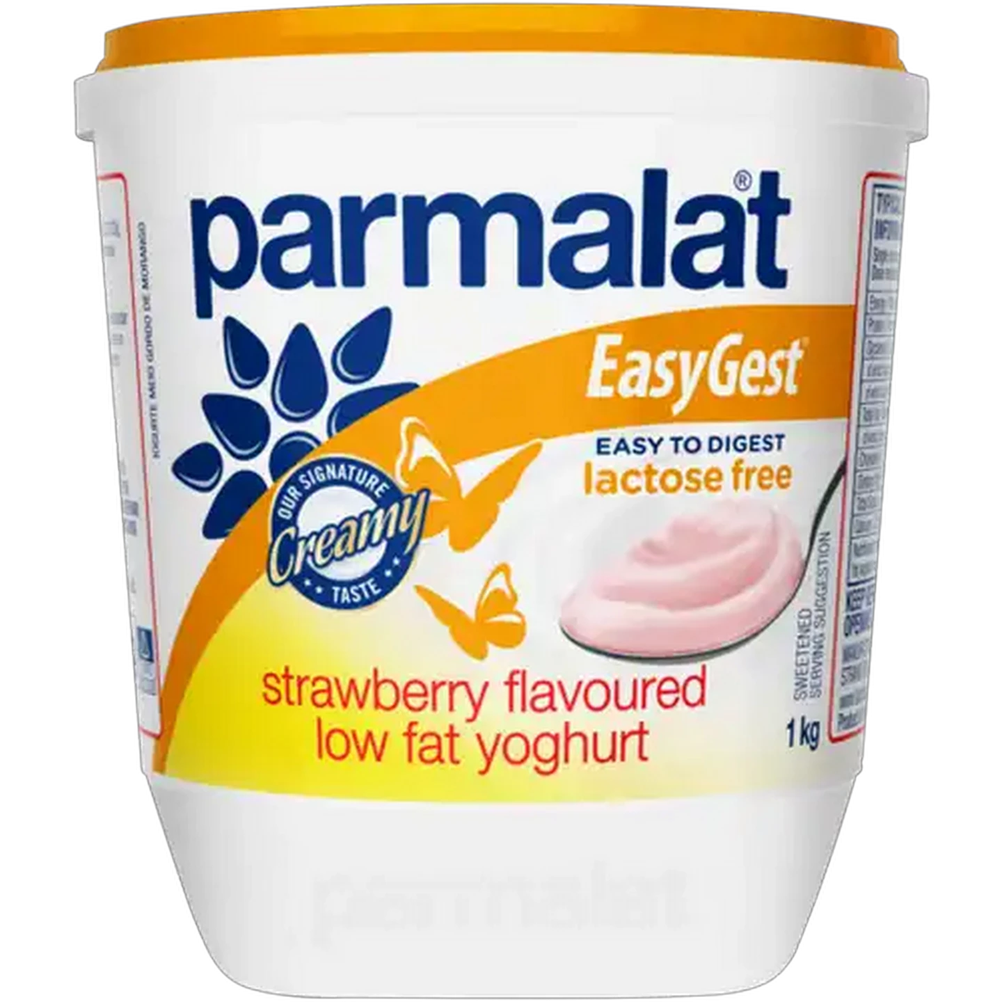 Image of Parmalat EasyGest Lactose Free Strawberry Flavoured Low Fat Yoghurt 1Kg