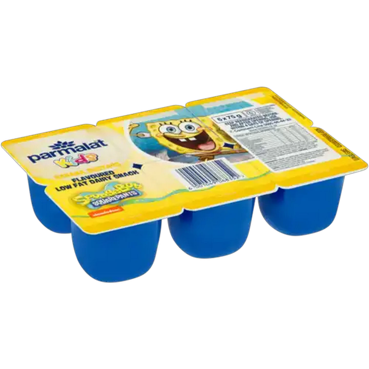 Image of Parmalat Kids Banana Custard Flavoured Low Fat Dairy Snack 6 x 75g