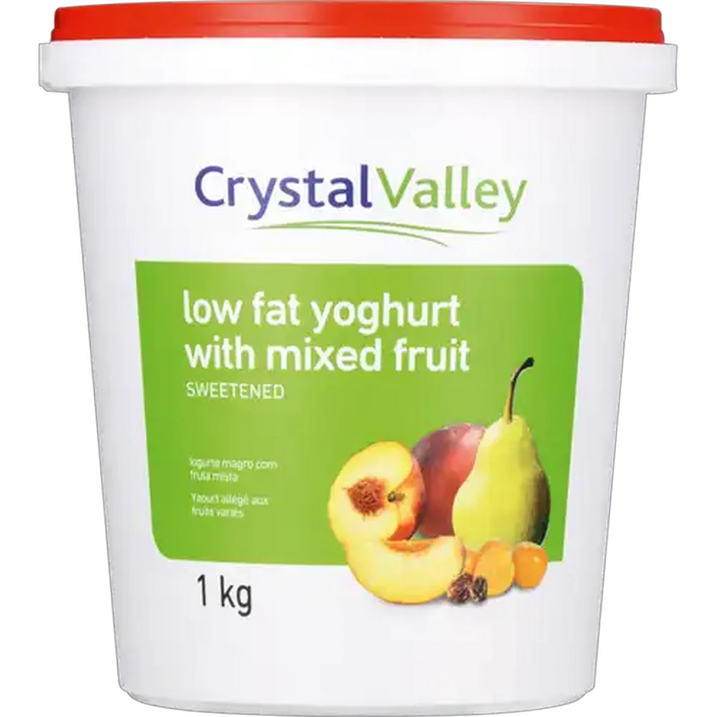 Image of Crystal Valley Low Fat Mixed Fruit Yoghurt 1kg