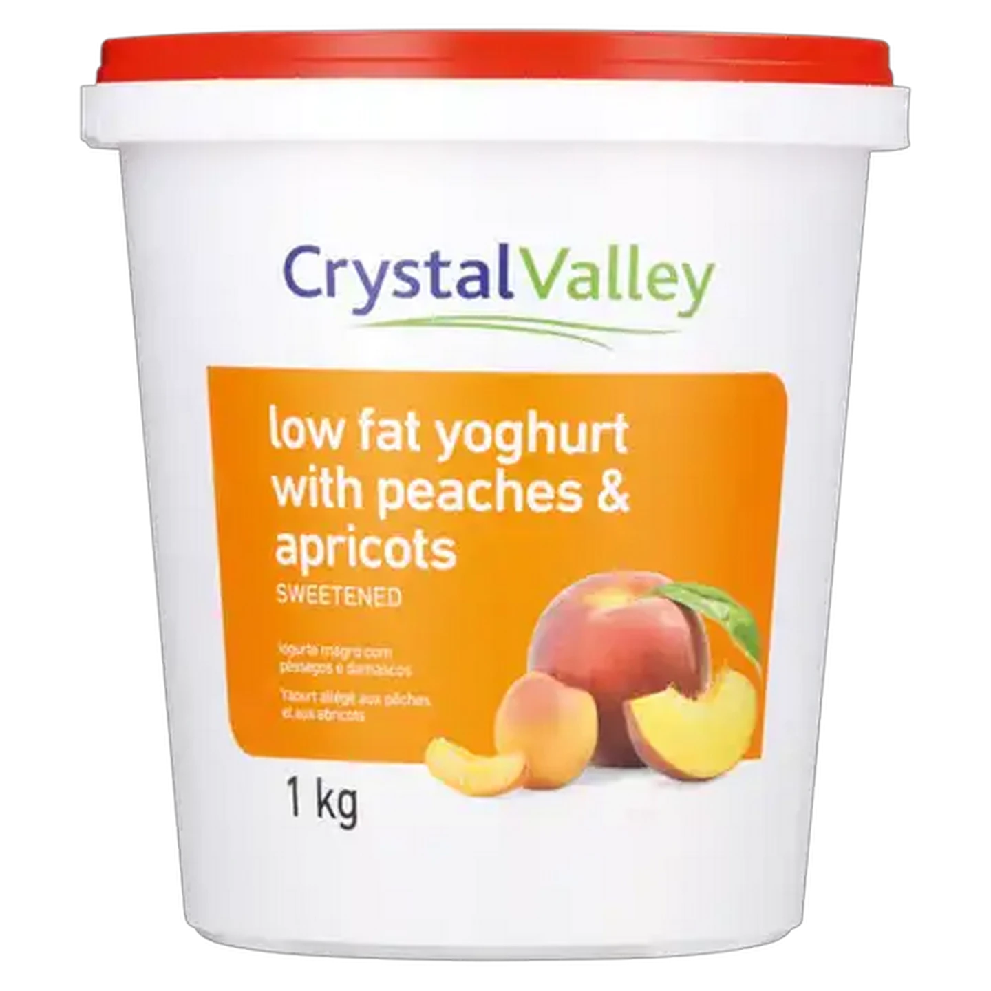 Image of Crystal Valley Low Fat Yoghurt With Peaches & Apricot 1kg