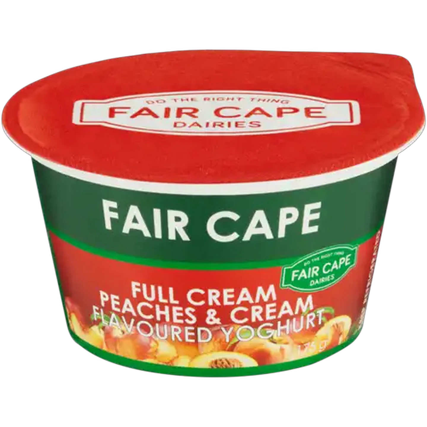 Image of Fair Cape Dairies Peaches & Cream Flavoured Full Cream Yoghurt 175g
