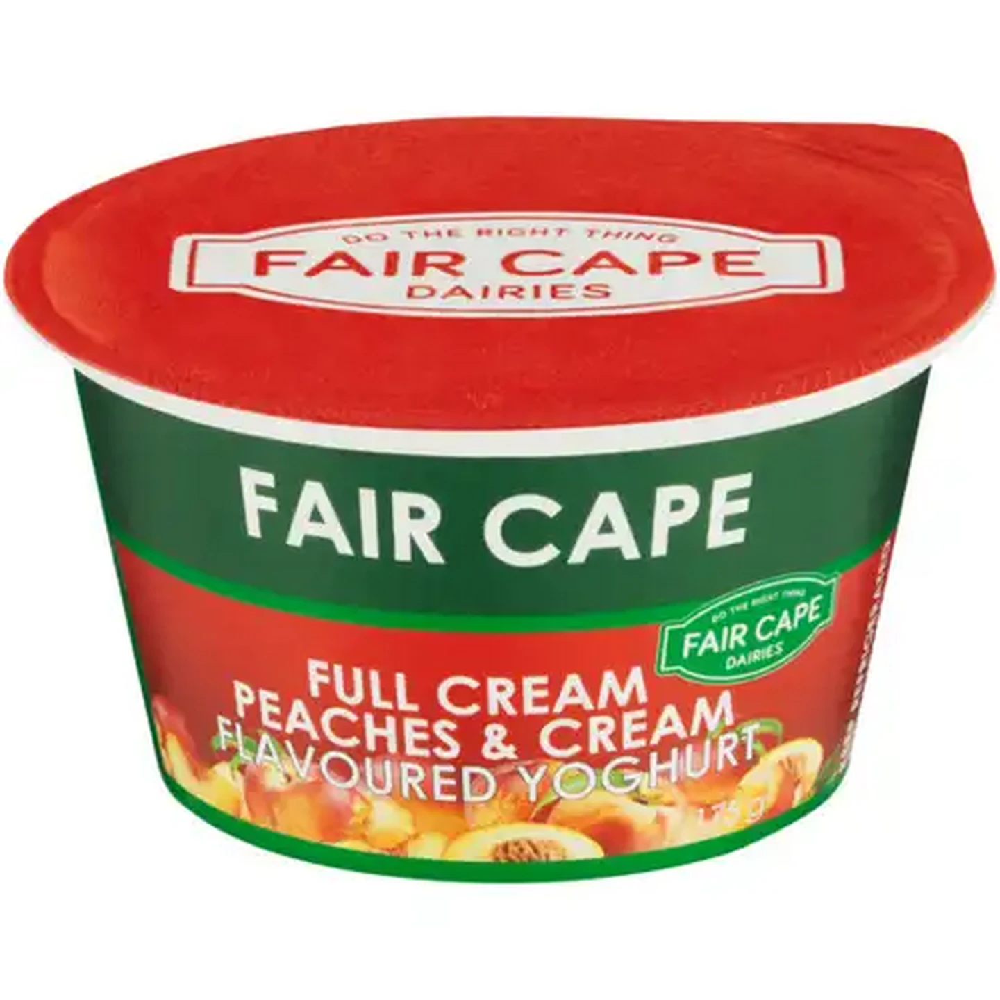 Image of Fair Cape Dairies Peaches & Cream Flavoured Full Cream Yoghurt 175g