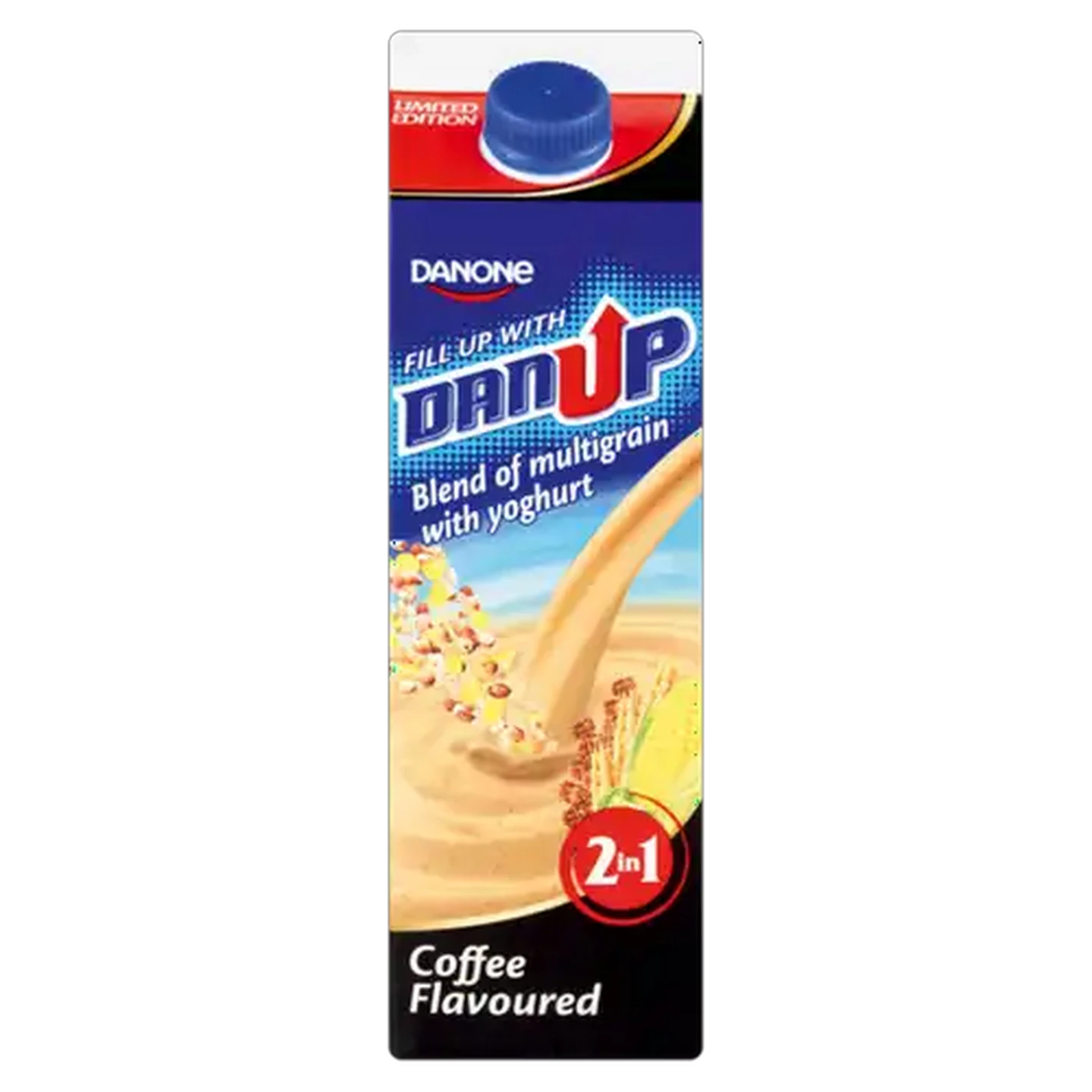 Image of Danone DanUp 2-In-1 Coffee Flavoured Blend Of Multigrain With Yoghurt 950g