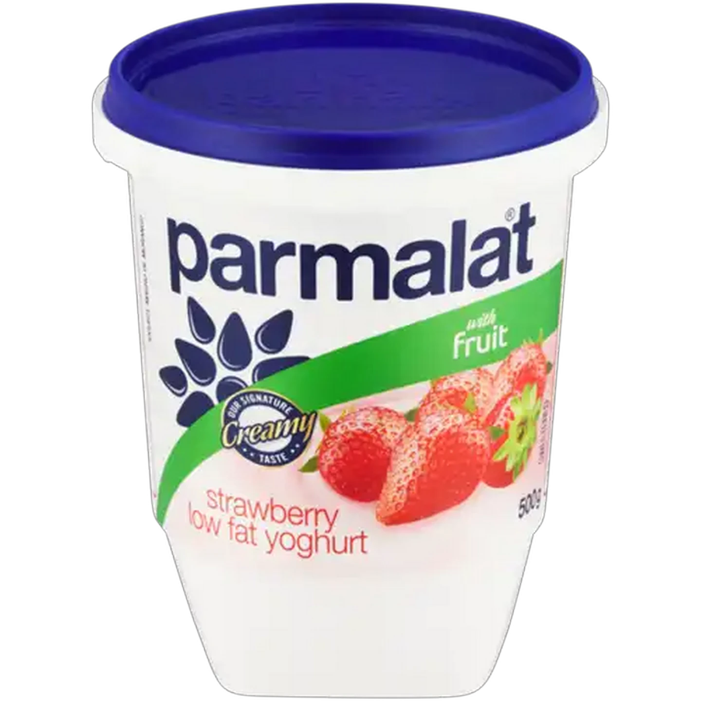 Image of Parmalat Strawberry Low Fat Yoghurt with Fruit 500g