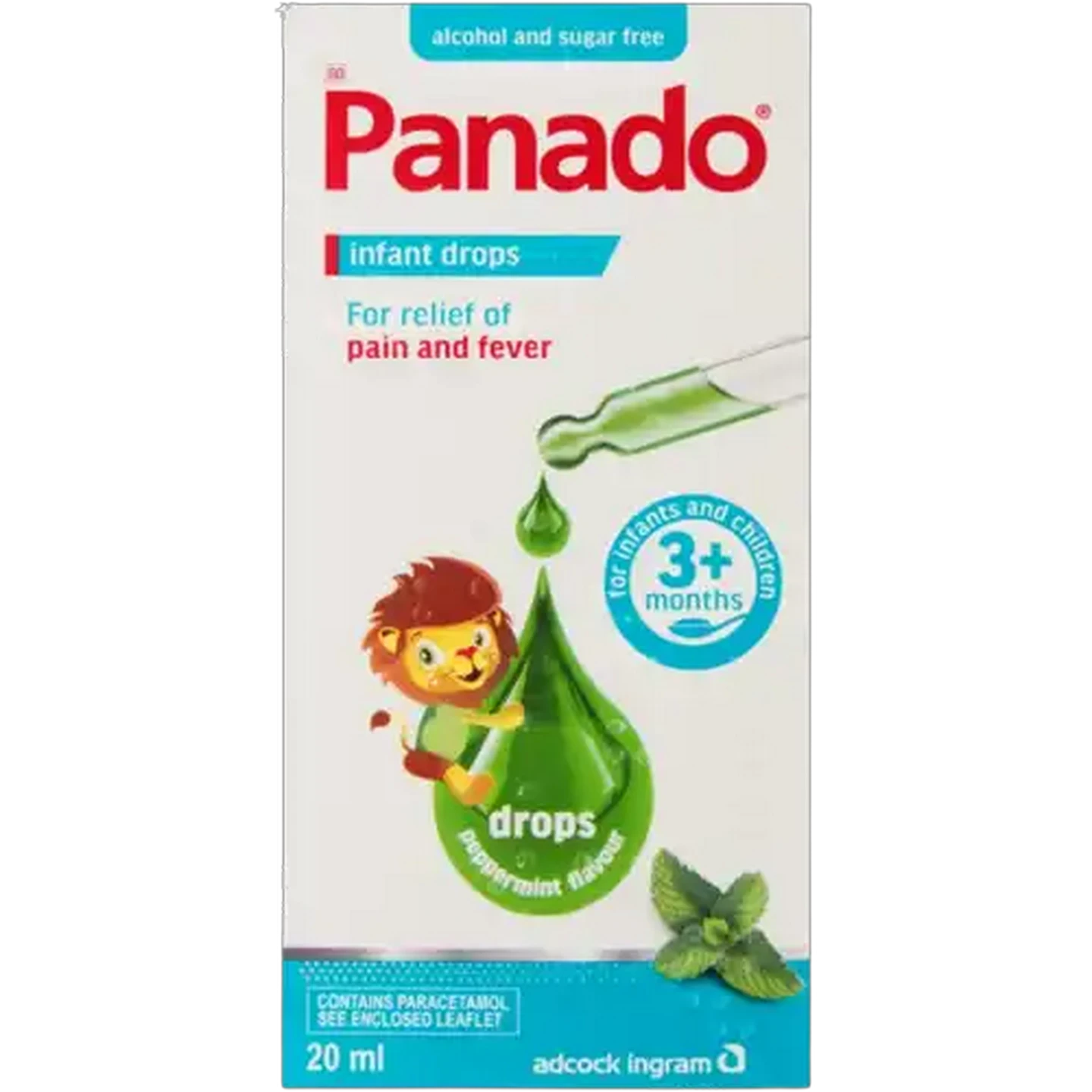 Image of Panado Peppermint Flavour Infant Drops 20ml