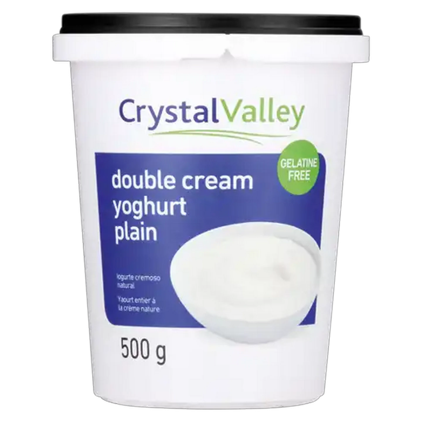 Image of Crystal Valley Plain Double Cream Yoghurt 500g