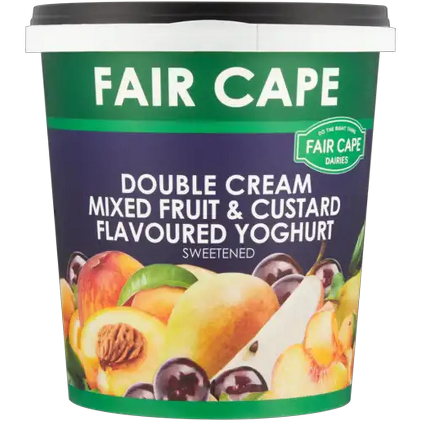 Image of Fair Cape Dairies Mixed Fruit & Custard Flavoured Double Cream Yoghurt 1kg
