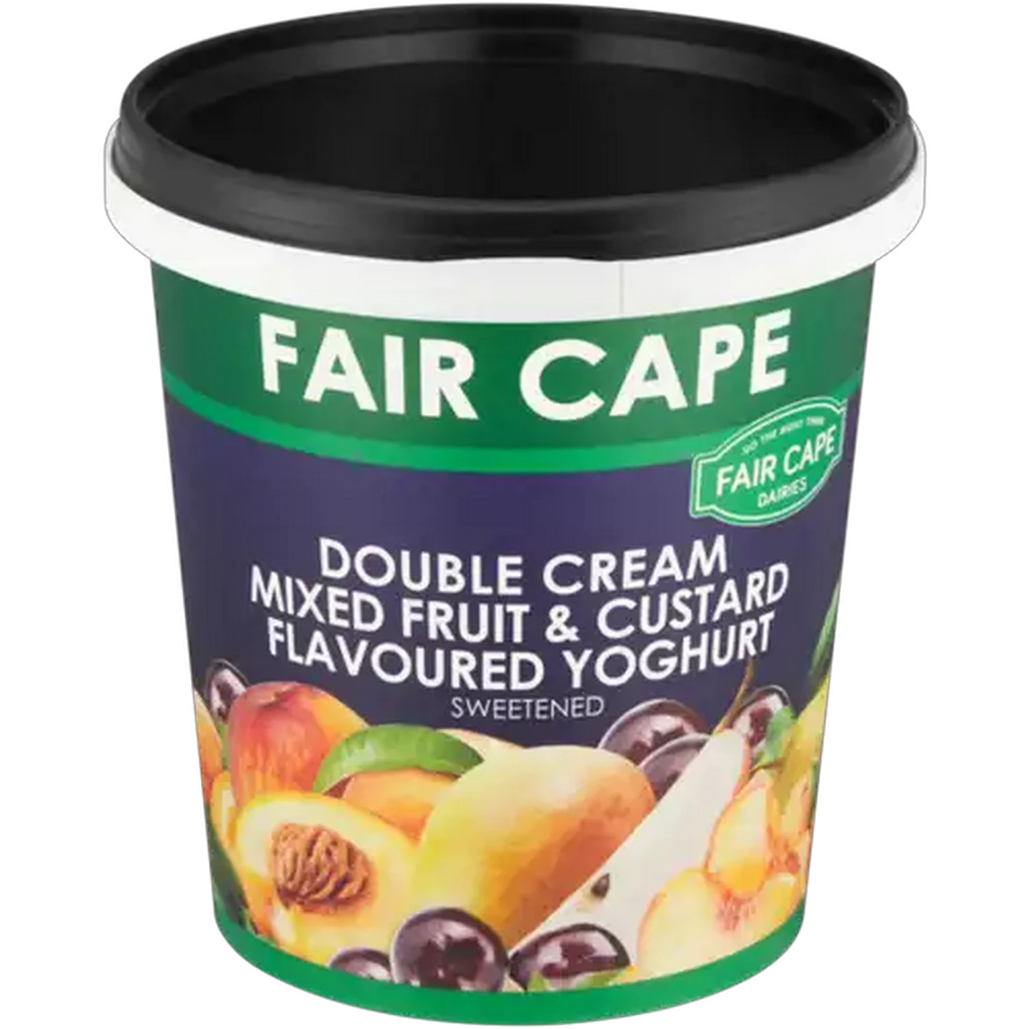 Image of Fair Cape Dairies Mixed Fruit & Custard Flavoured Double Cream Yoghurt 1kg