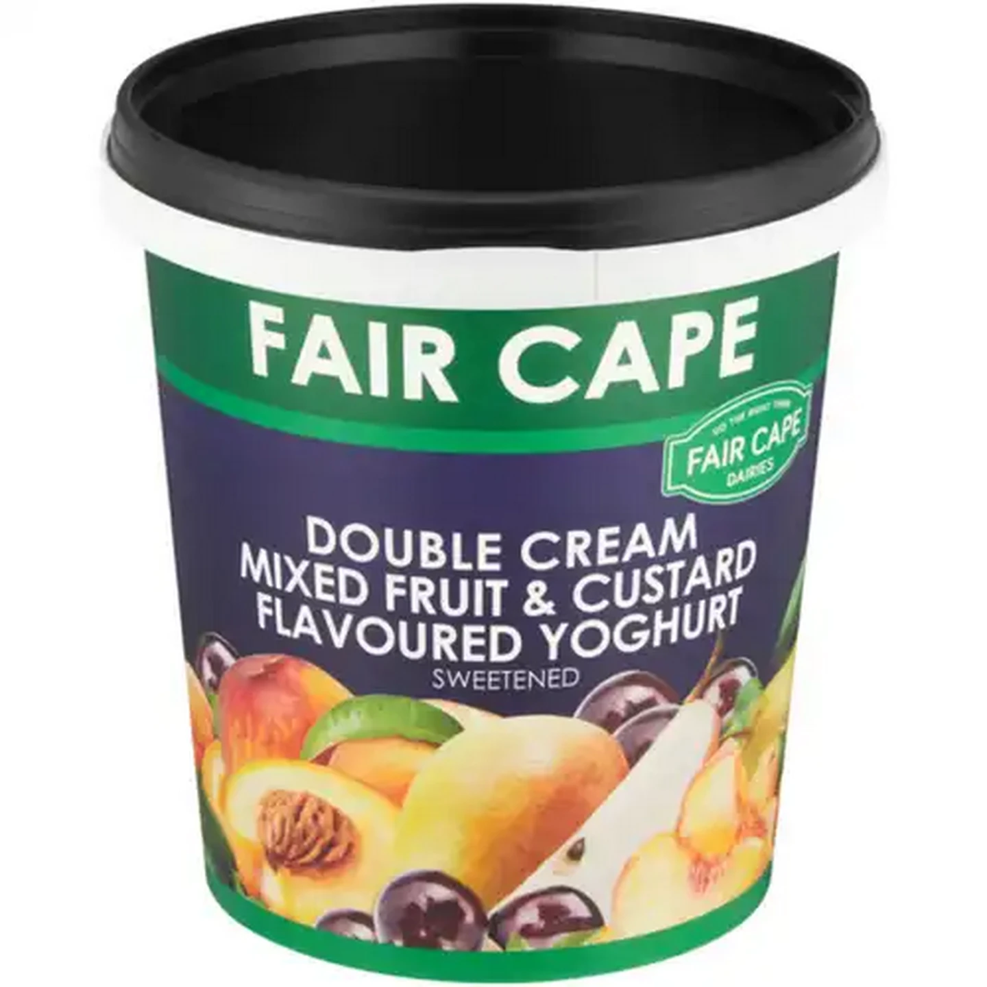 Image of Fair Cape Dairies Mixed Fruit & Custard Flavoured Double Cream Yoghurt 1kg