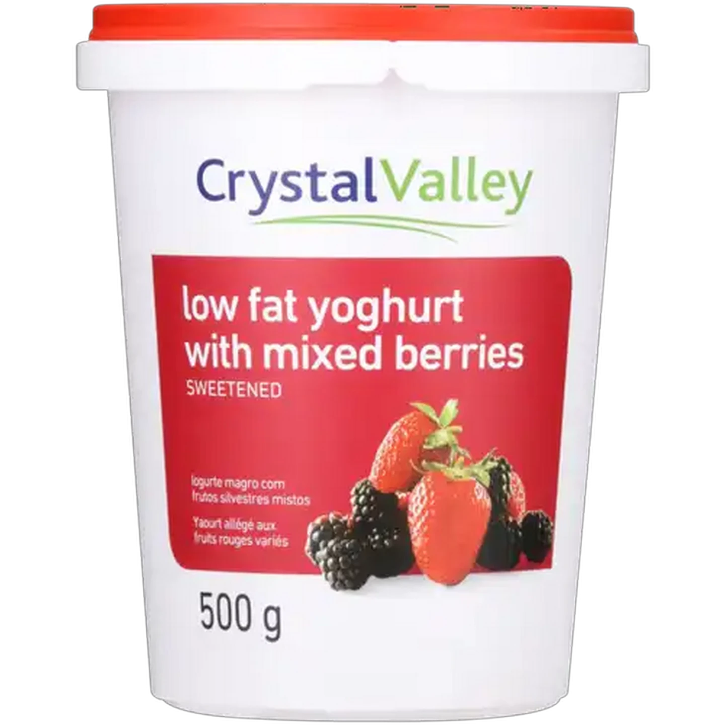 Image of Crystal Valley Low Fat Yoghurt With Mixed Berries 500g