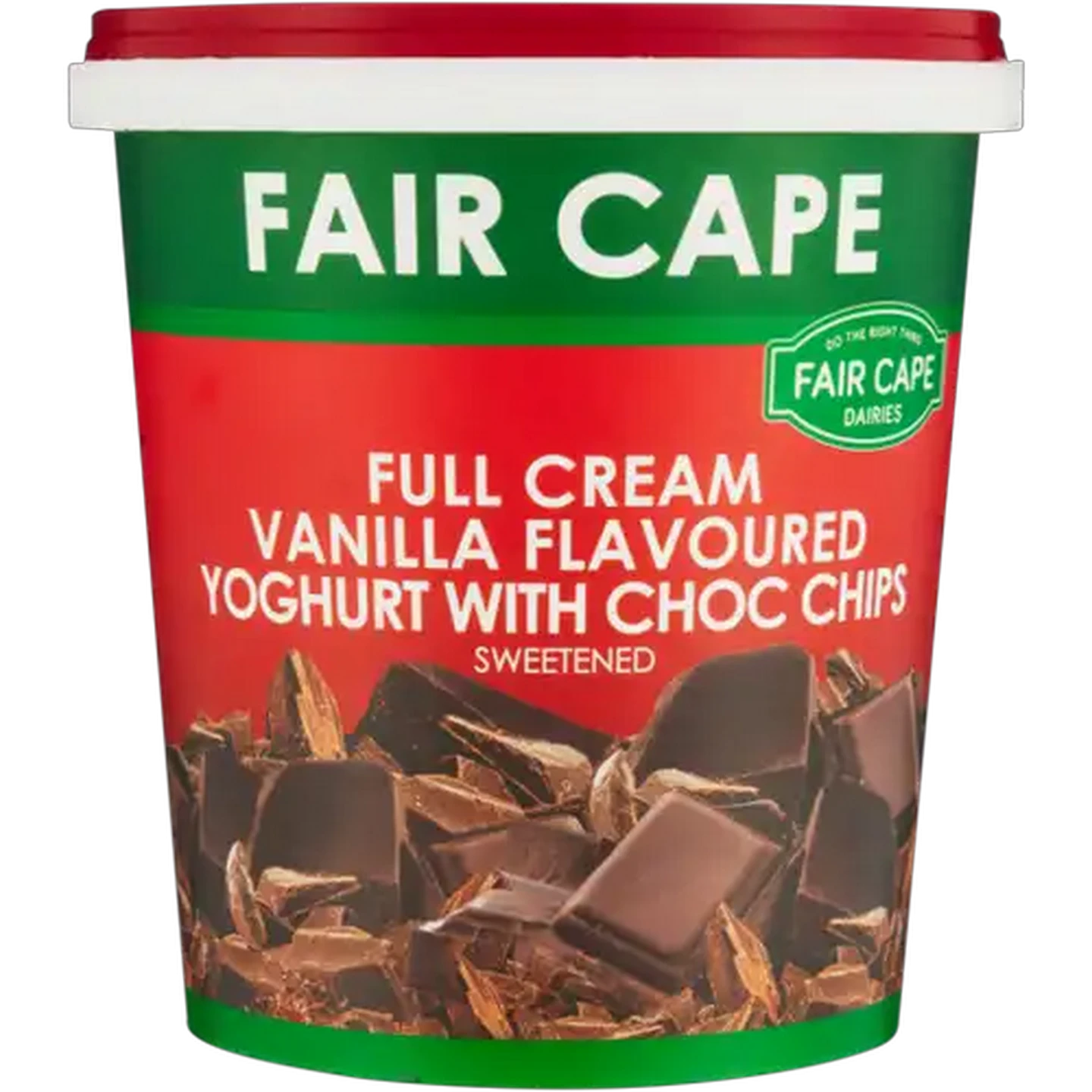 Image of Fair Cape Dairies Vanilla Flavoured with Choc Chip Full Cream Yoghurt 1kg