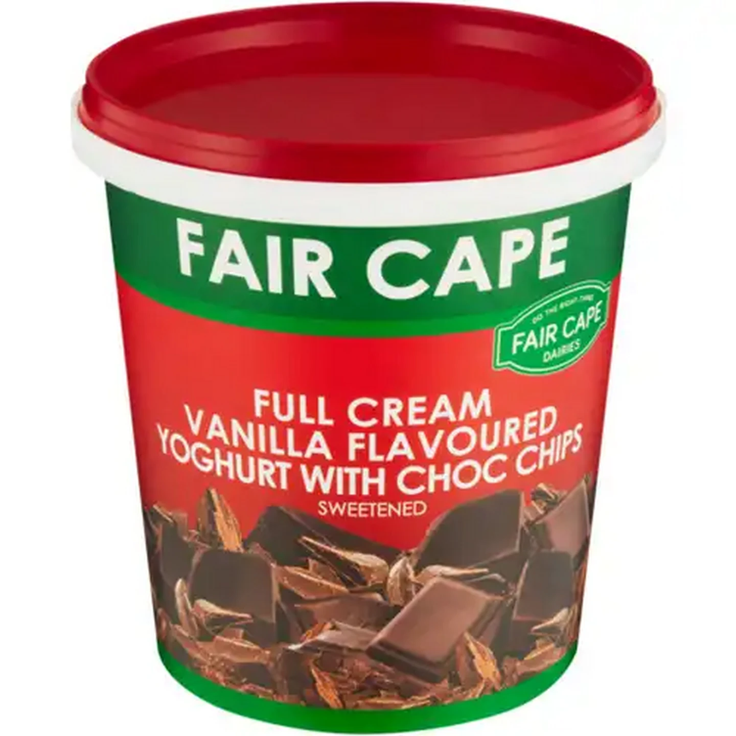 Image of Fair Cape Dairies Vanilla Flavoured with Choc Chip Full Cream Yoghurt 1kg