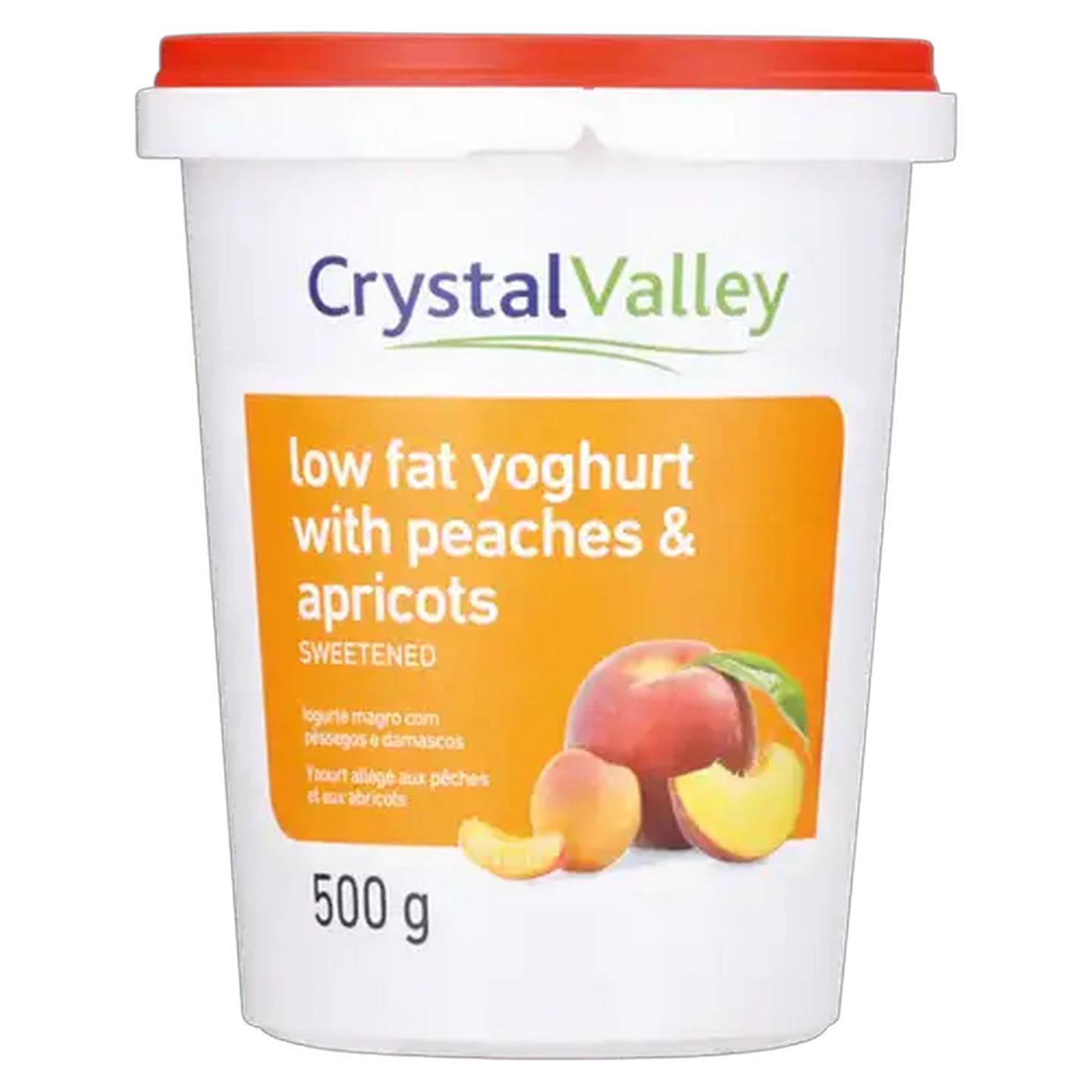 Image of Crystal Valley Low Fat Yoghurt With Peaches & Apricot 500g