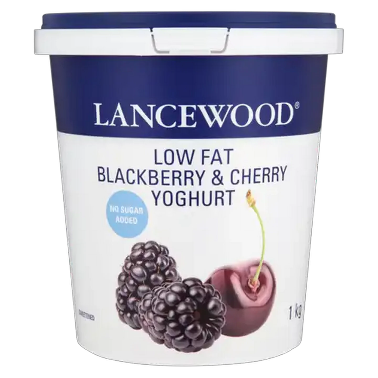Image of LANCEWOOD Blackberry & Cherry Flavoured Low Fat Yoghurt 1Kg