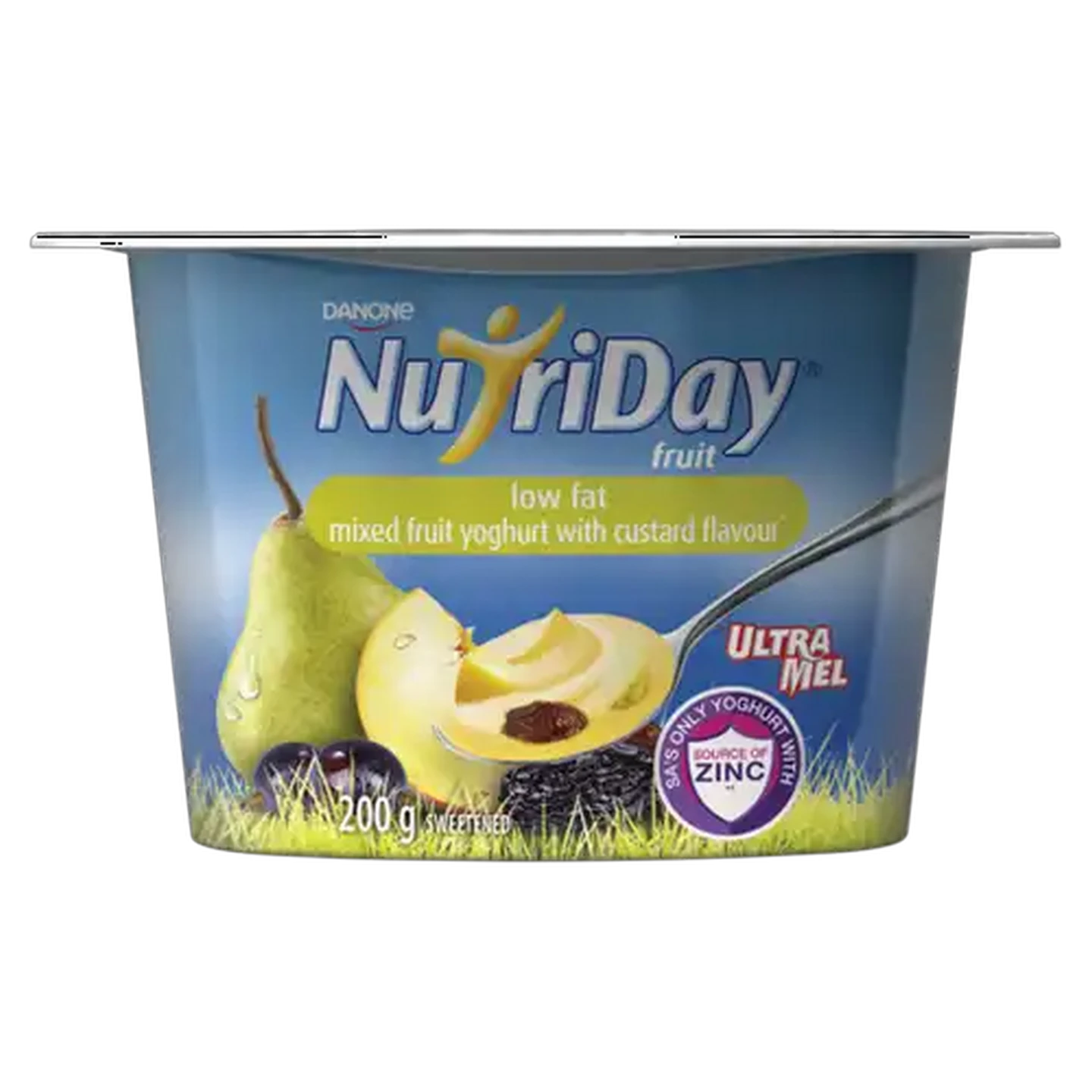 Image of Danone NutriDay Mixed Fruit Flavoured Yoghurt With Custard 200g