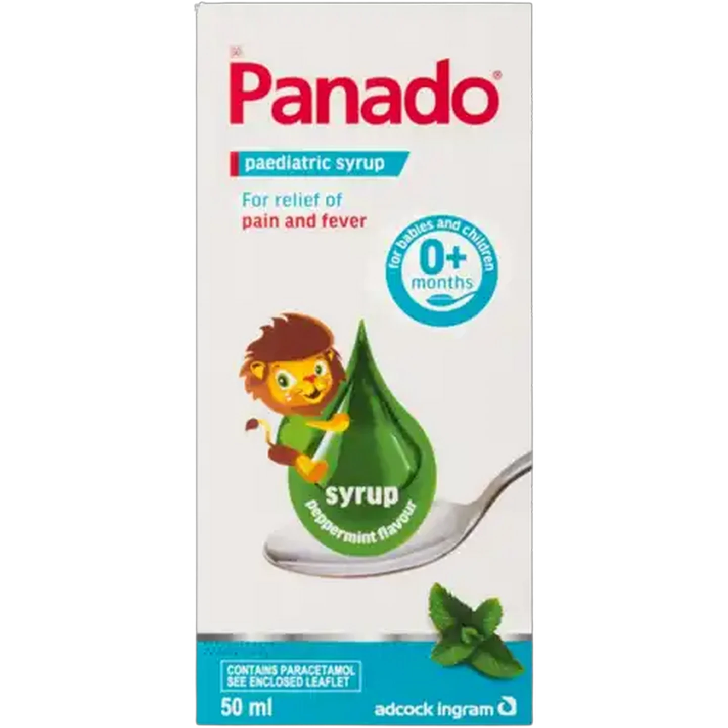 Image of Panado Peppermint Flavour Paediatric Syrup 50ml