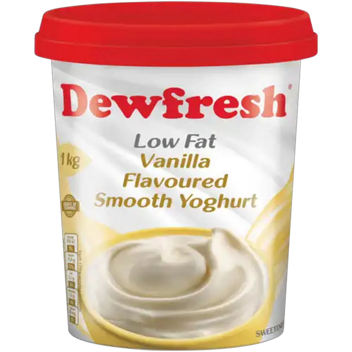 Image of Dewfresh Vanilla Flavoured Low Fat Smooth Yoghurt 1kg