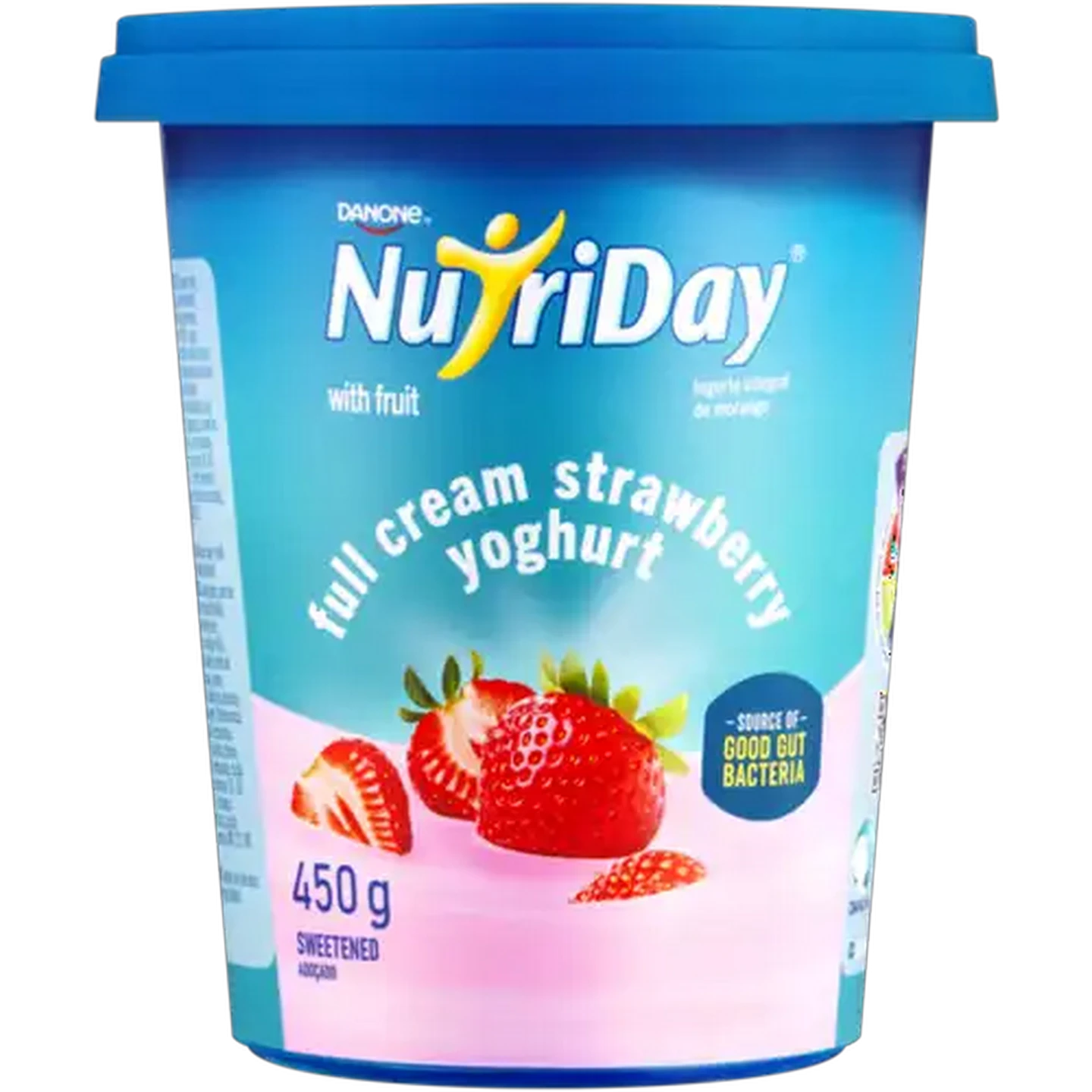 Image of Danone NutriDay Strawberry Full Cream Fruit Yoghurt 450g