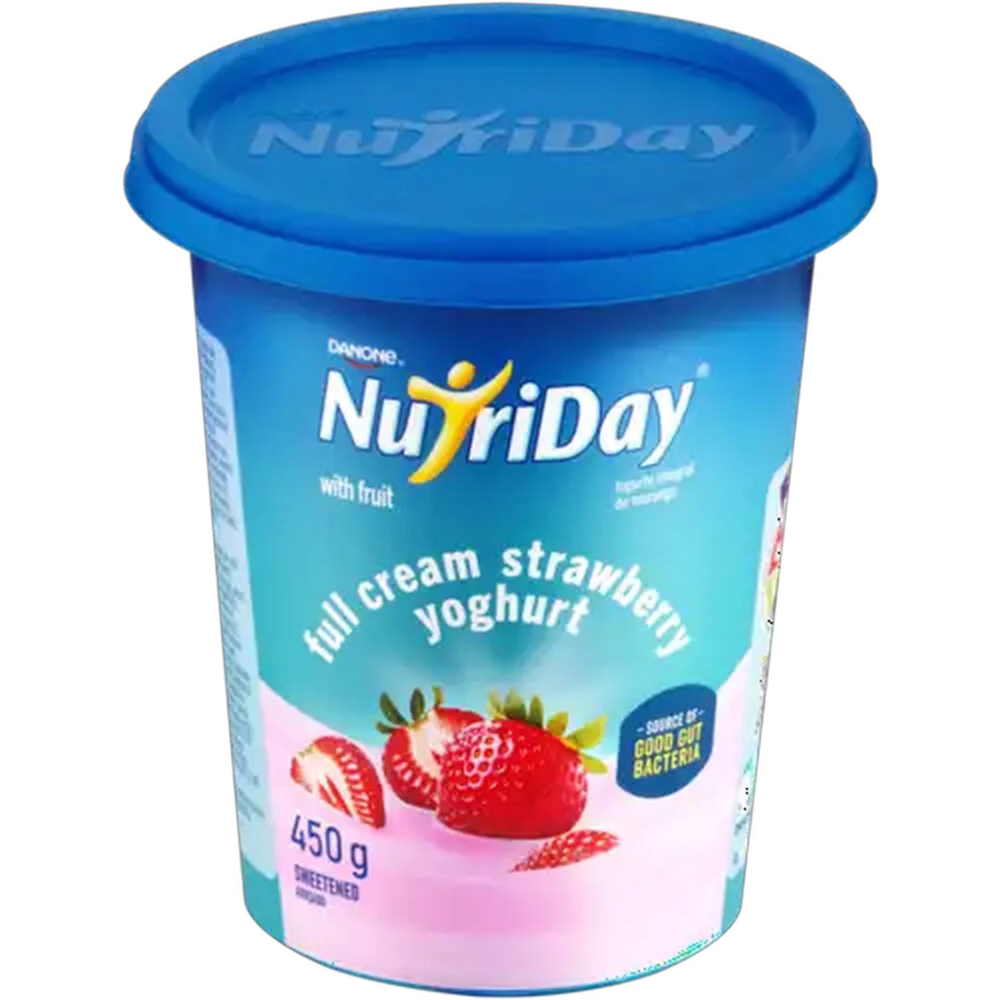Image of Danone NutriDay Strawberry Full Cream Fruit Yoghurt 450g