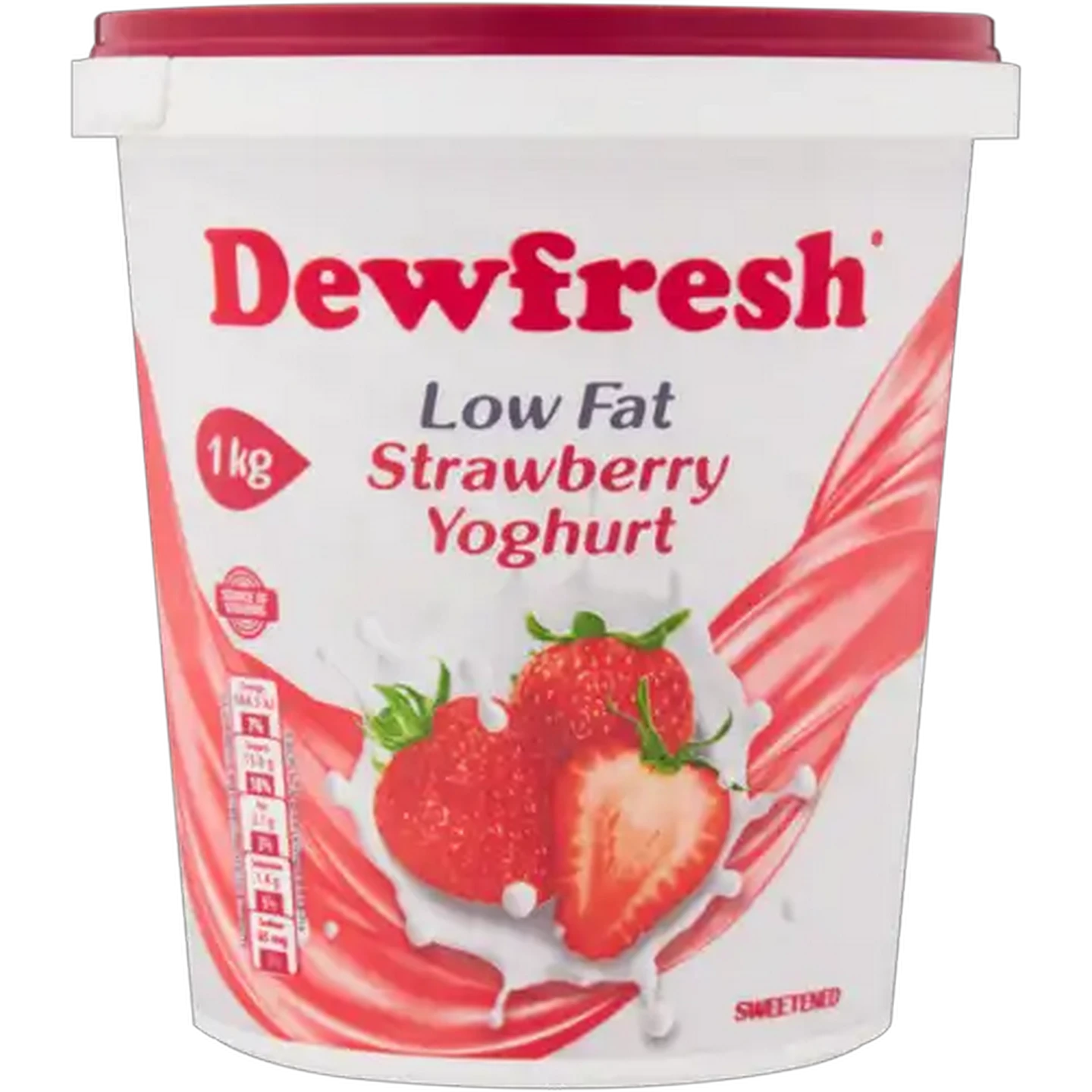Image of Dewfresh Strawberry Low Fat Yoghurt 1kg